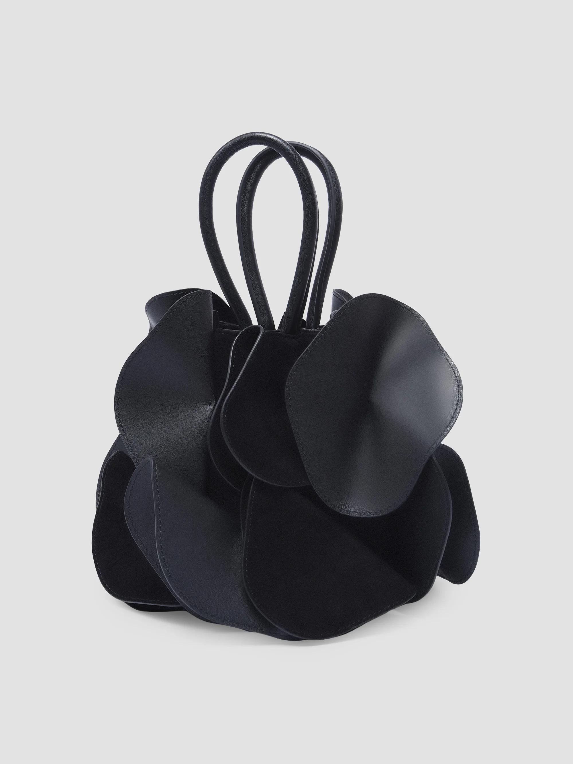 Farm Rio Women's Leather Flower Top Handle Bag - Black