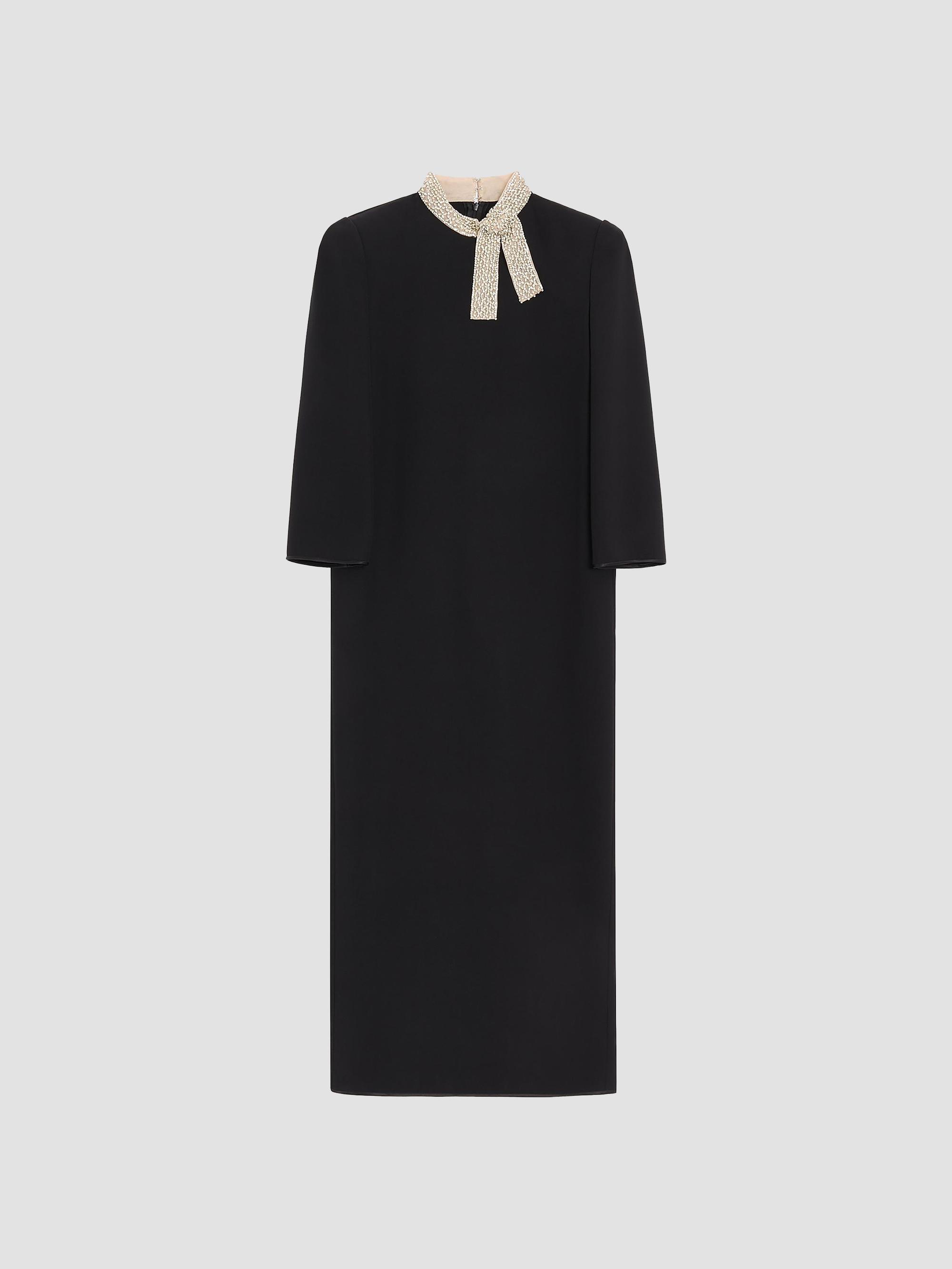 Valentino Garavani Virgin Wool Midi Dress With Bows | Saks Fifth