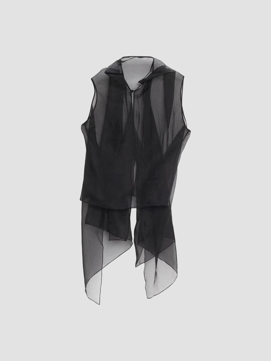 Brandon Maxwell Women's The Vienna Back Drape Tank In Black