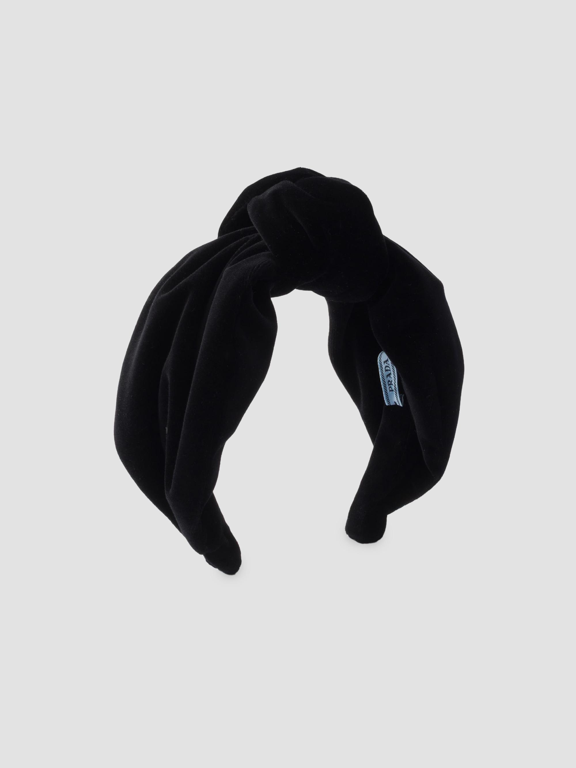Prada Women's Velvet Headband - Black