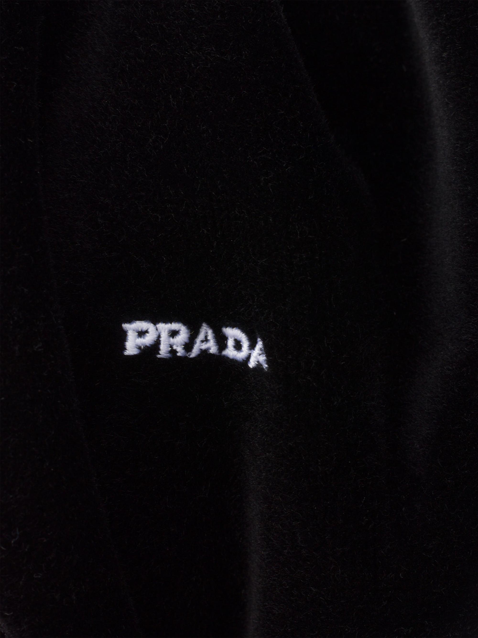 Prada Women's Velvet Headband - Black | Thumbnail 3