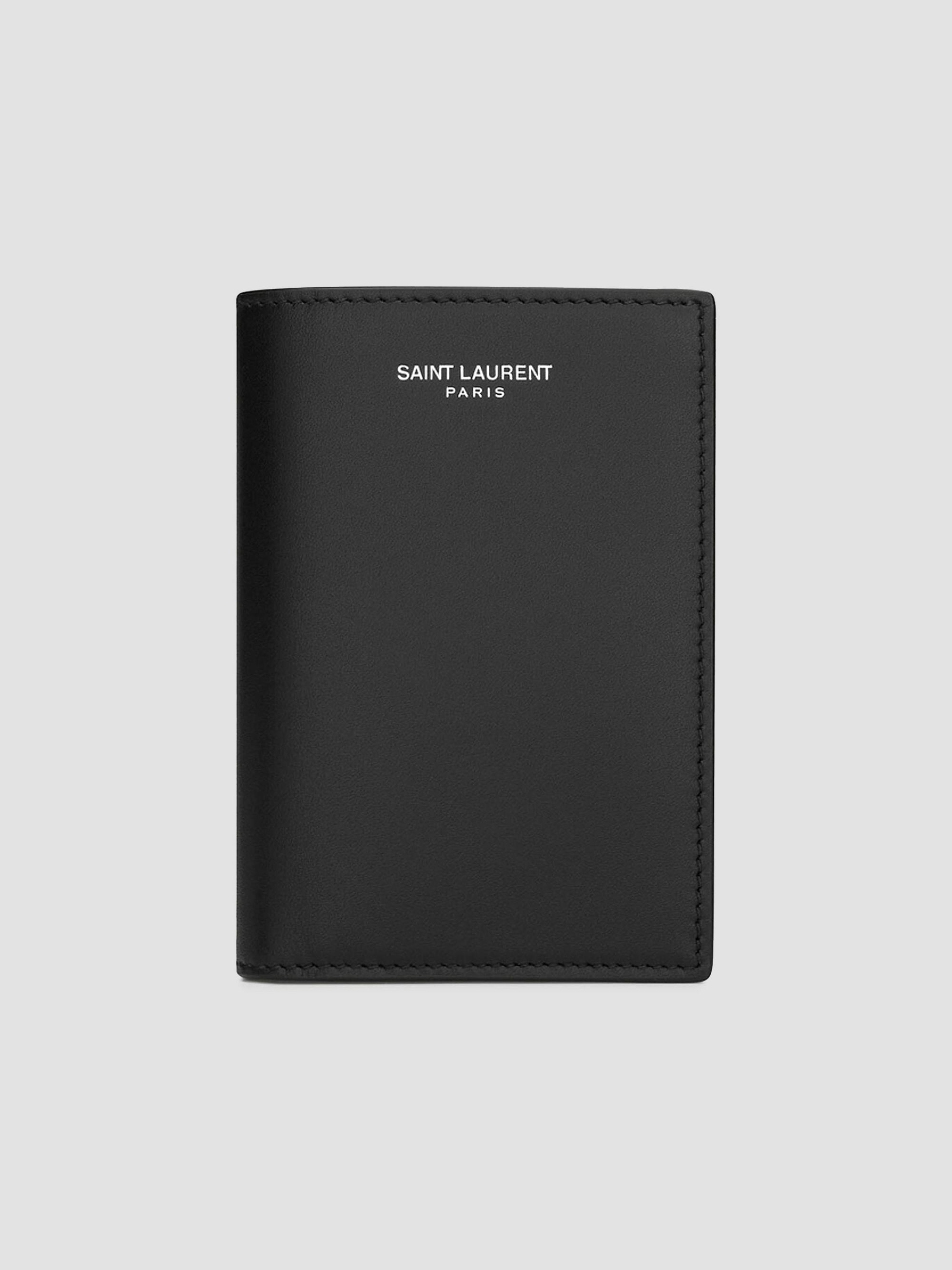Saint Laurent Men's Credit Card Wallet in Smooth Leather - Black | Thumbnail 5