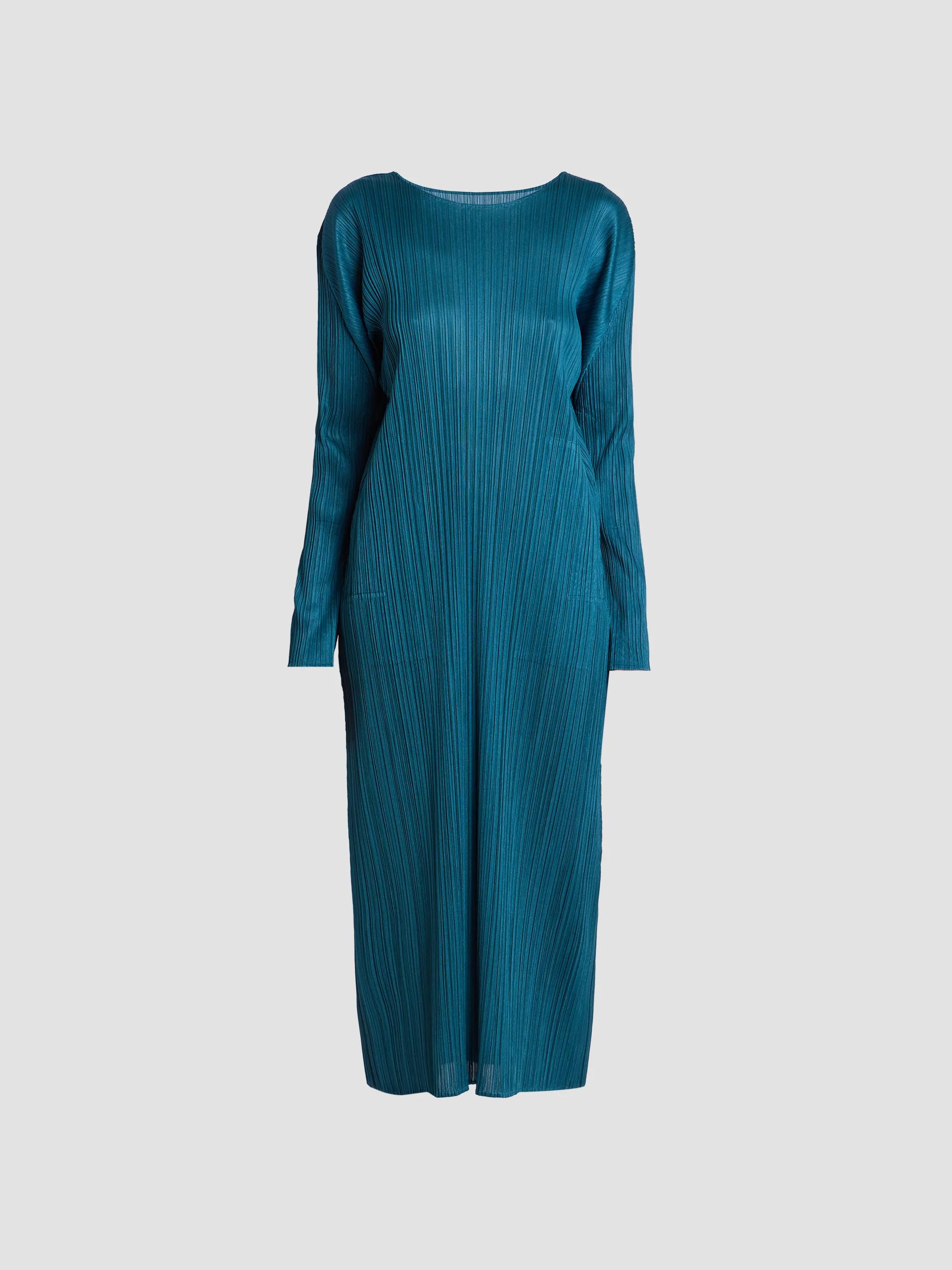 Pleats Please Issey Miyake December Long-Sleeve Midi-Dress | Saks