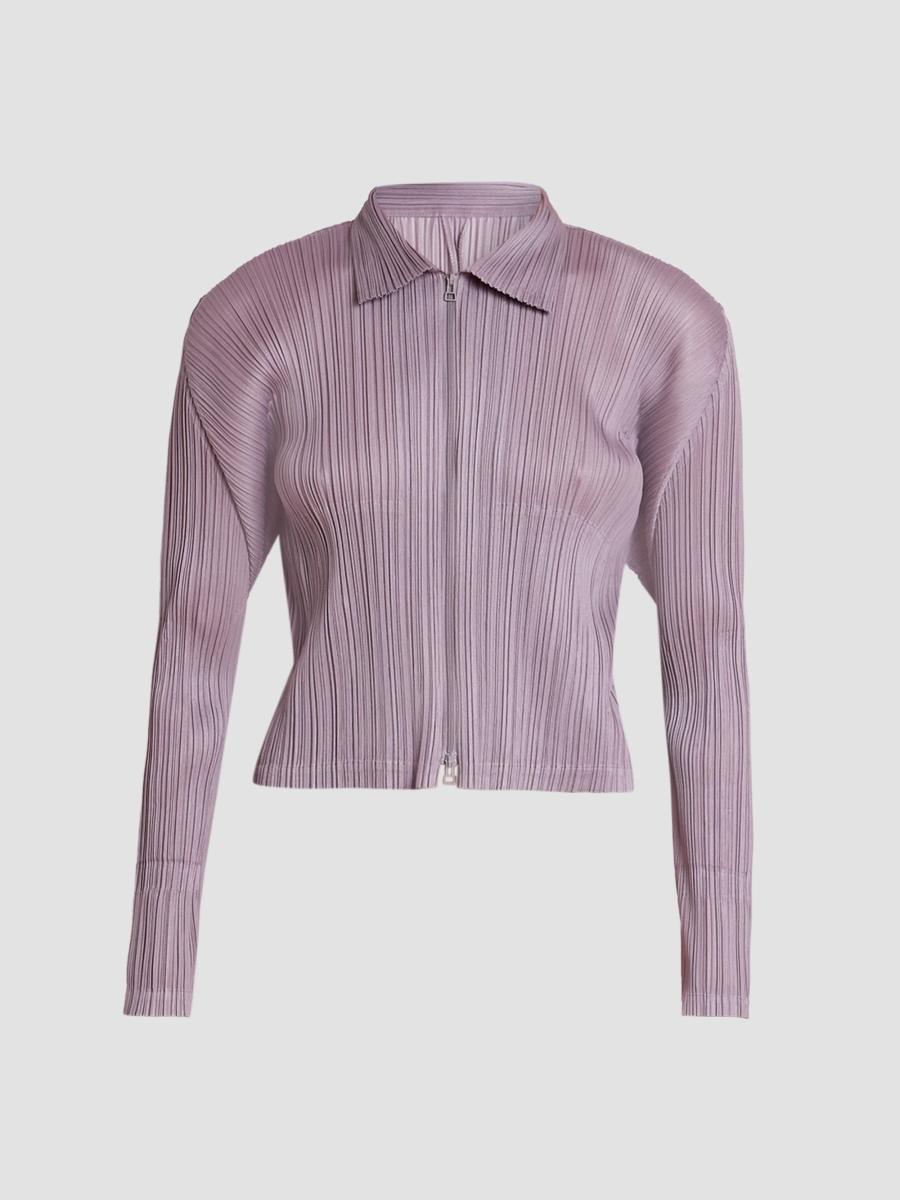 Issey Miyake Women's Monthly Colors: August Blouson Jacket In Grayish Purple