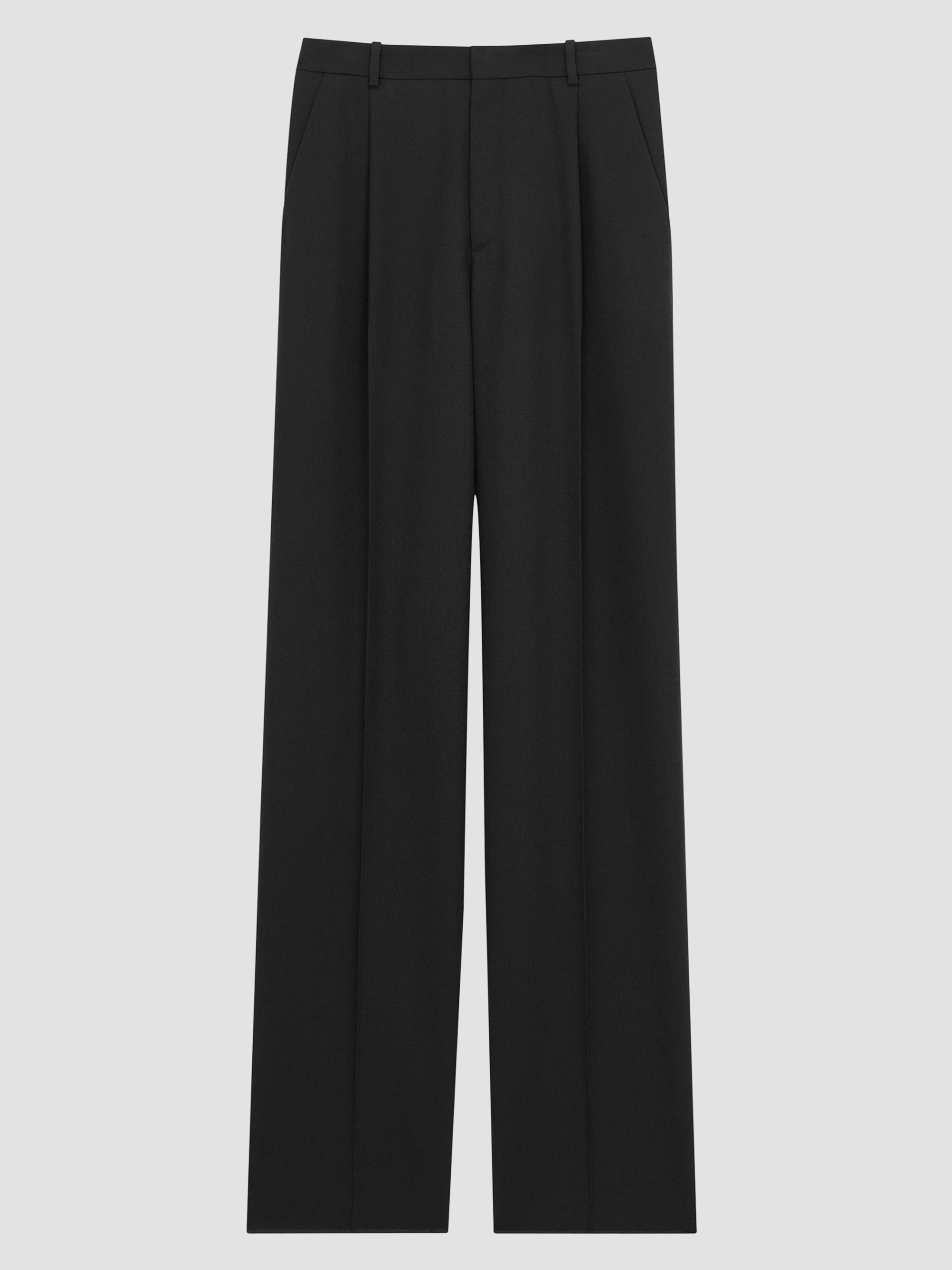 Saint Laurent Women's Pants in Wool - Noir | Thumbnail 3