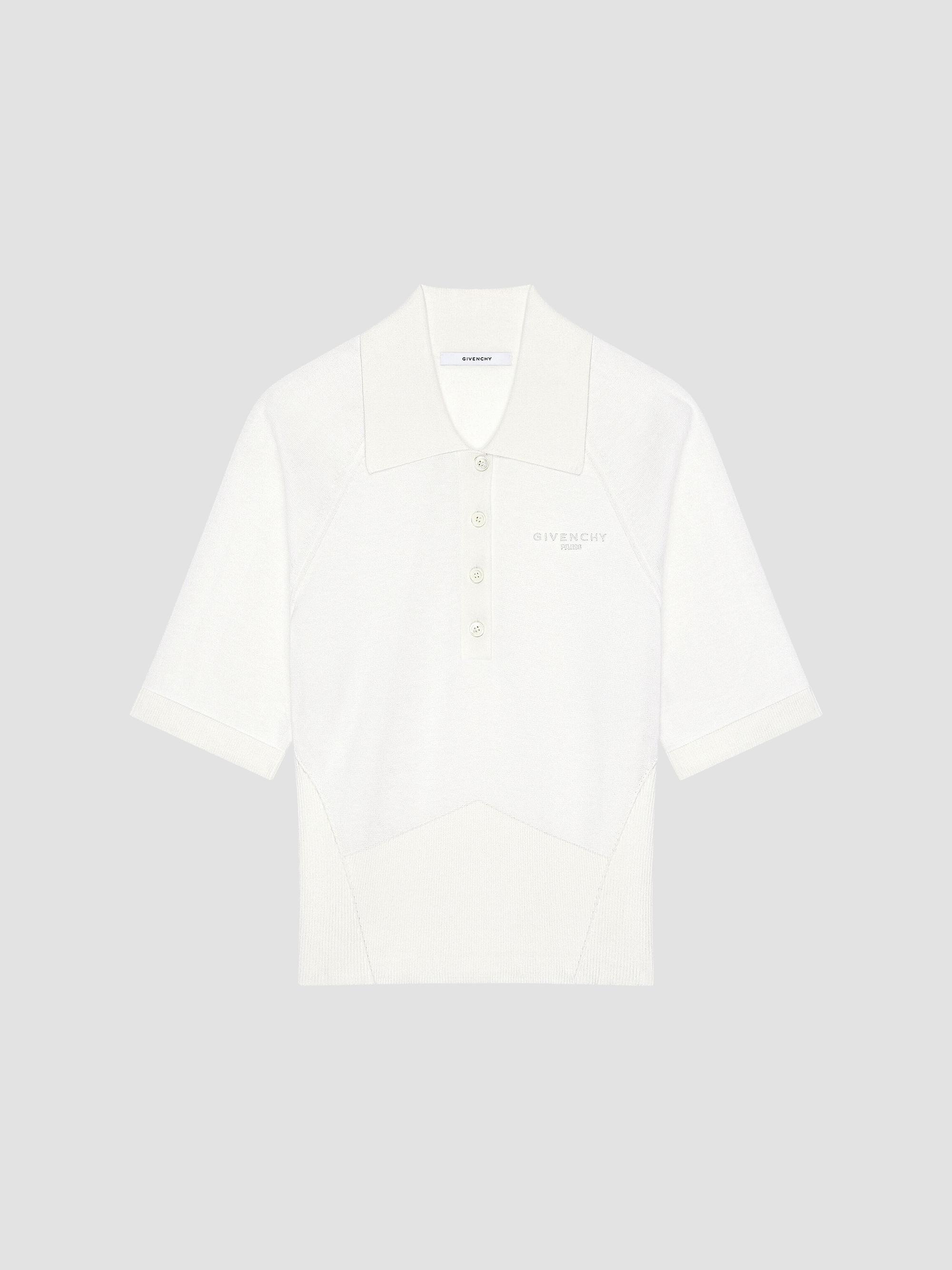 Givenchy Women's Polo Sweater in Cotton and Silk - | Thumbnail 6