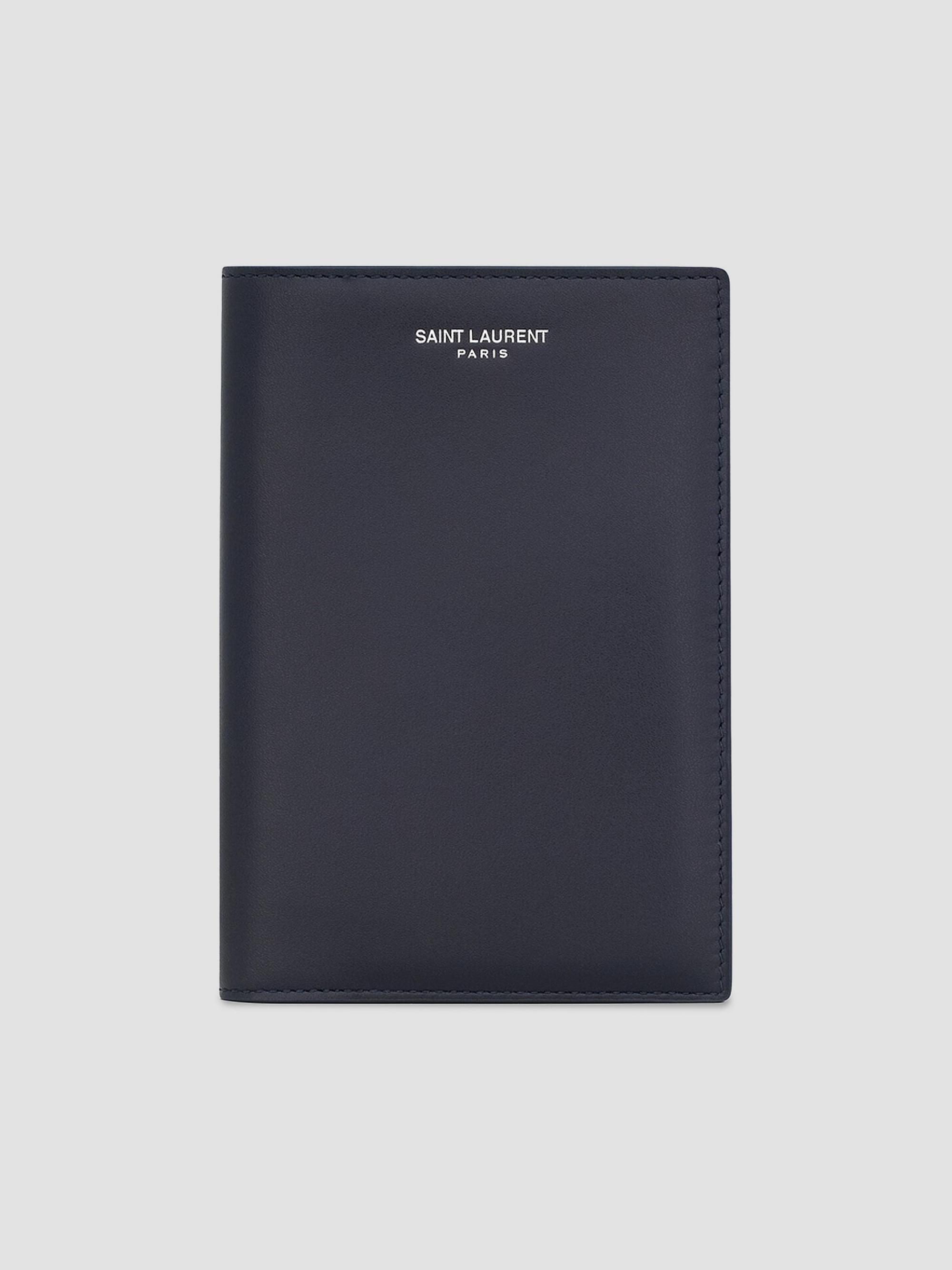 Saint Laurent Paris Passport Holder in Lacquered Leather | Saks