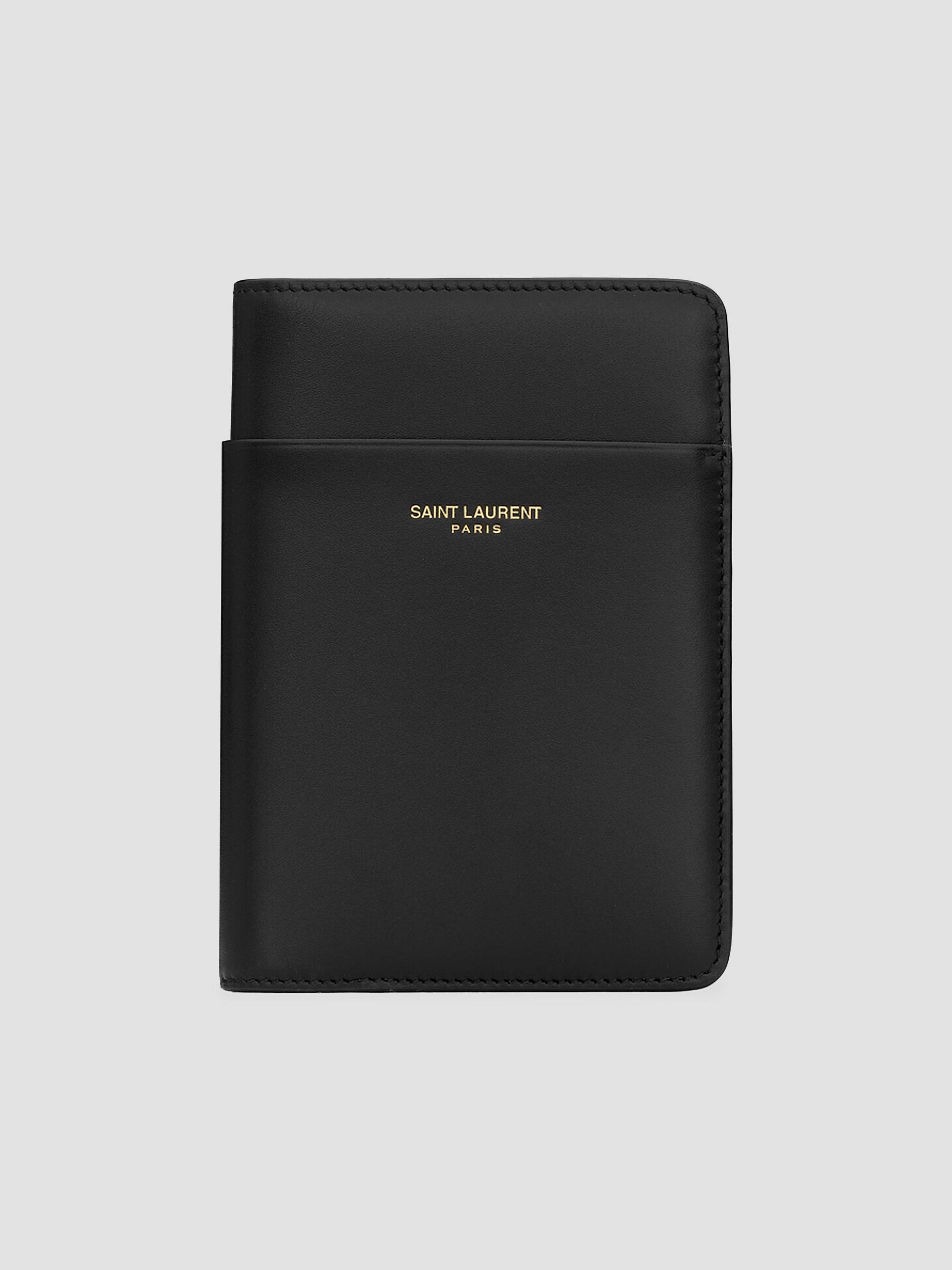 Saint Laurent Paris Passport Holder in Lacquered Leather | Saks
