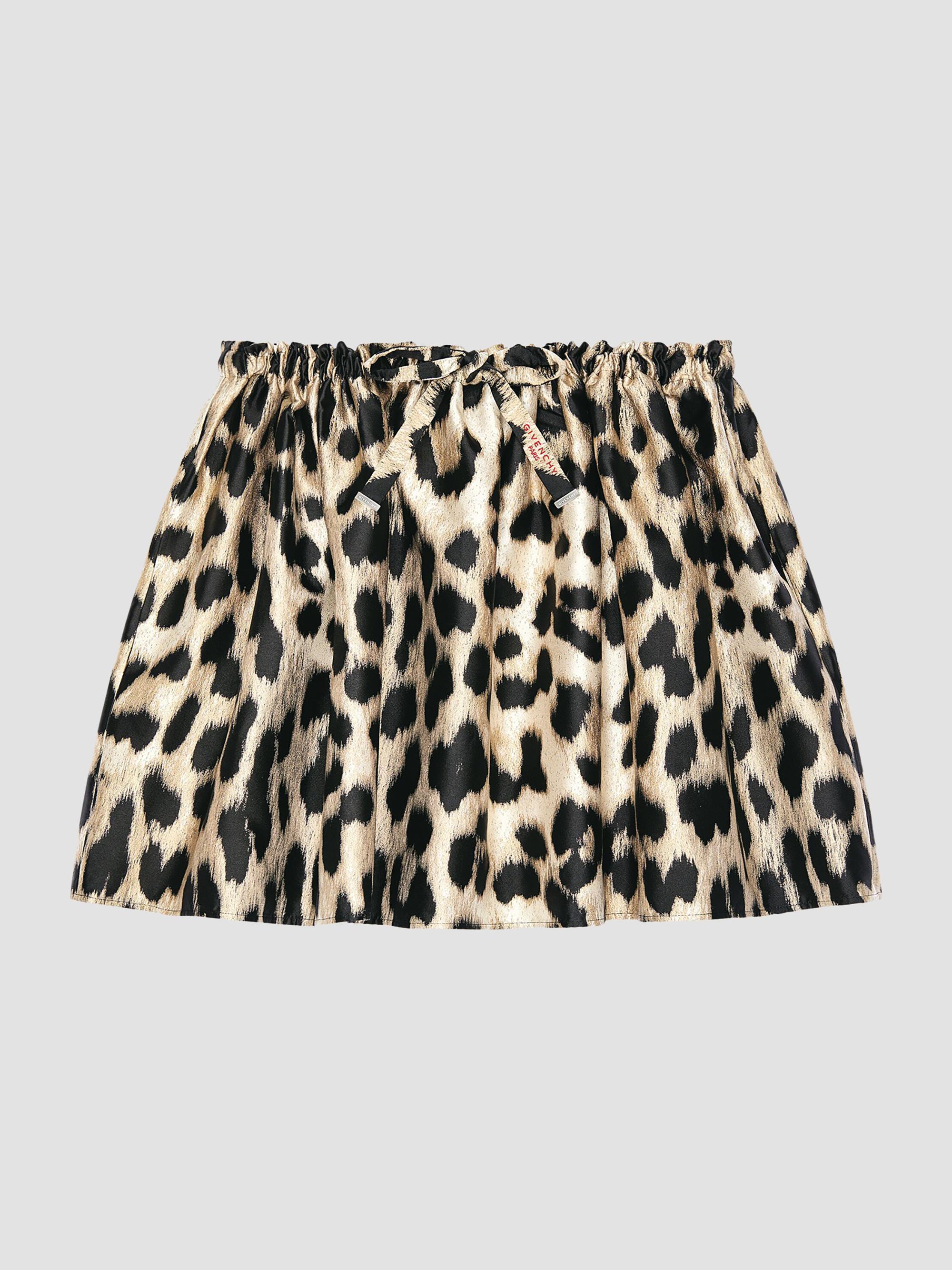 GIVENCHY スカート Givenchy Mini Pleated Skirt in Leopard Jacquard | Saks Fifth Avenue