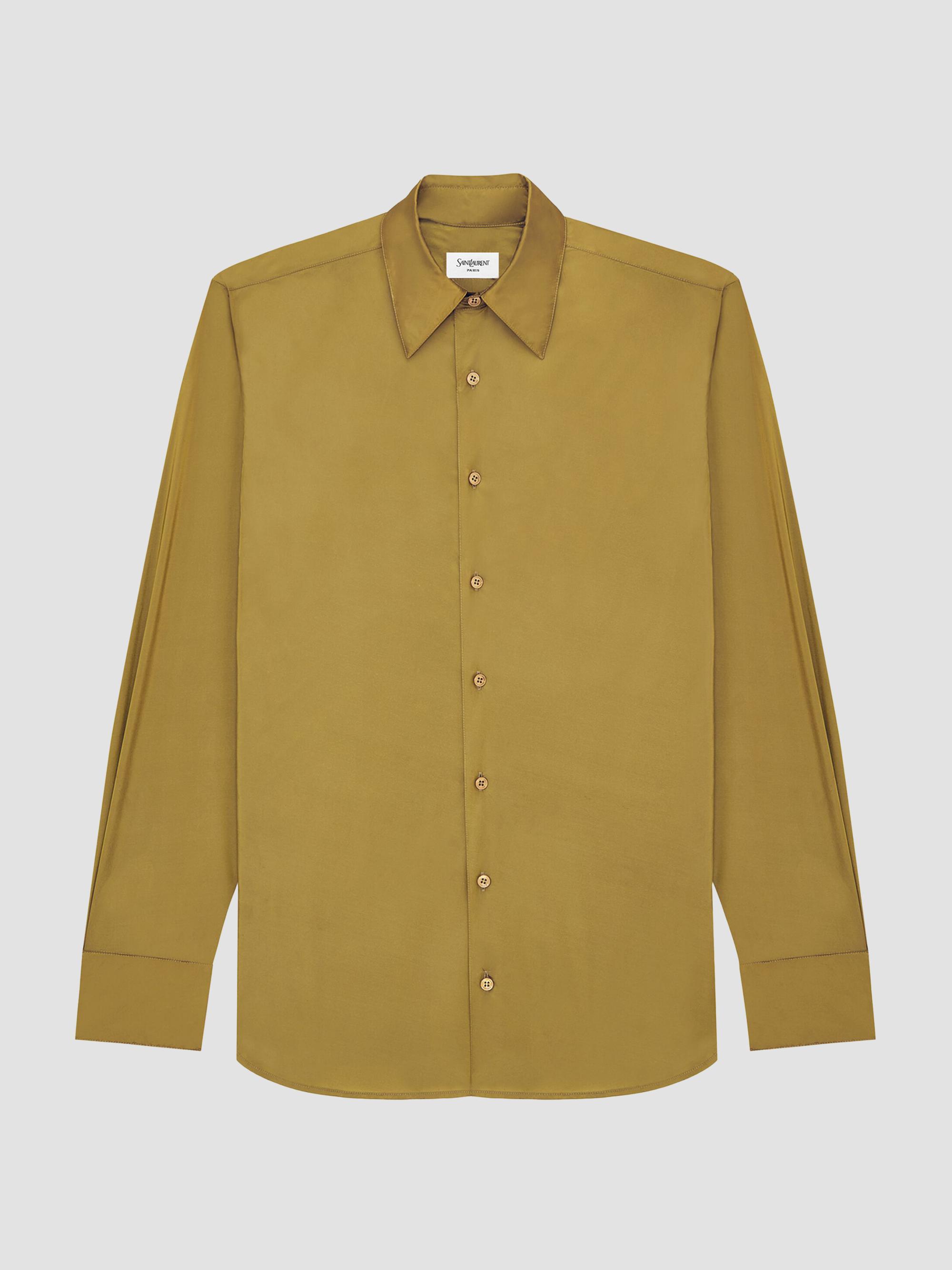 Saint Laurent Shirt in Geometric Silk | Saks Fifth Avenue