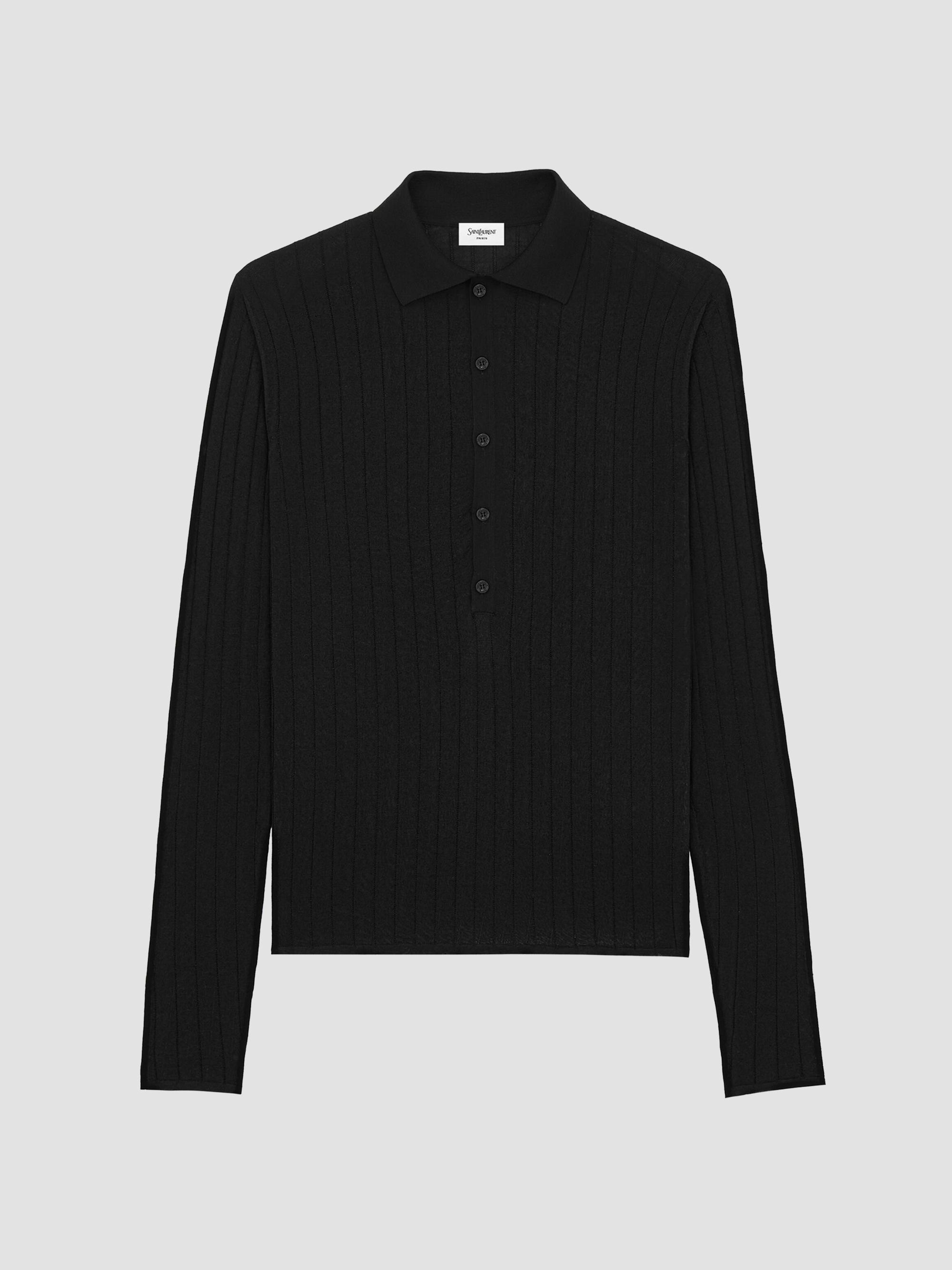 Saint Laurent Shirt in Geometric Silk | Saks Fifth Avenue
