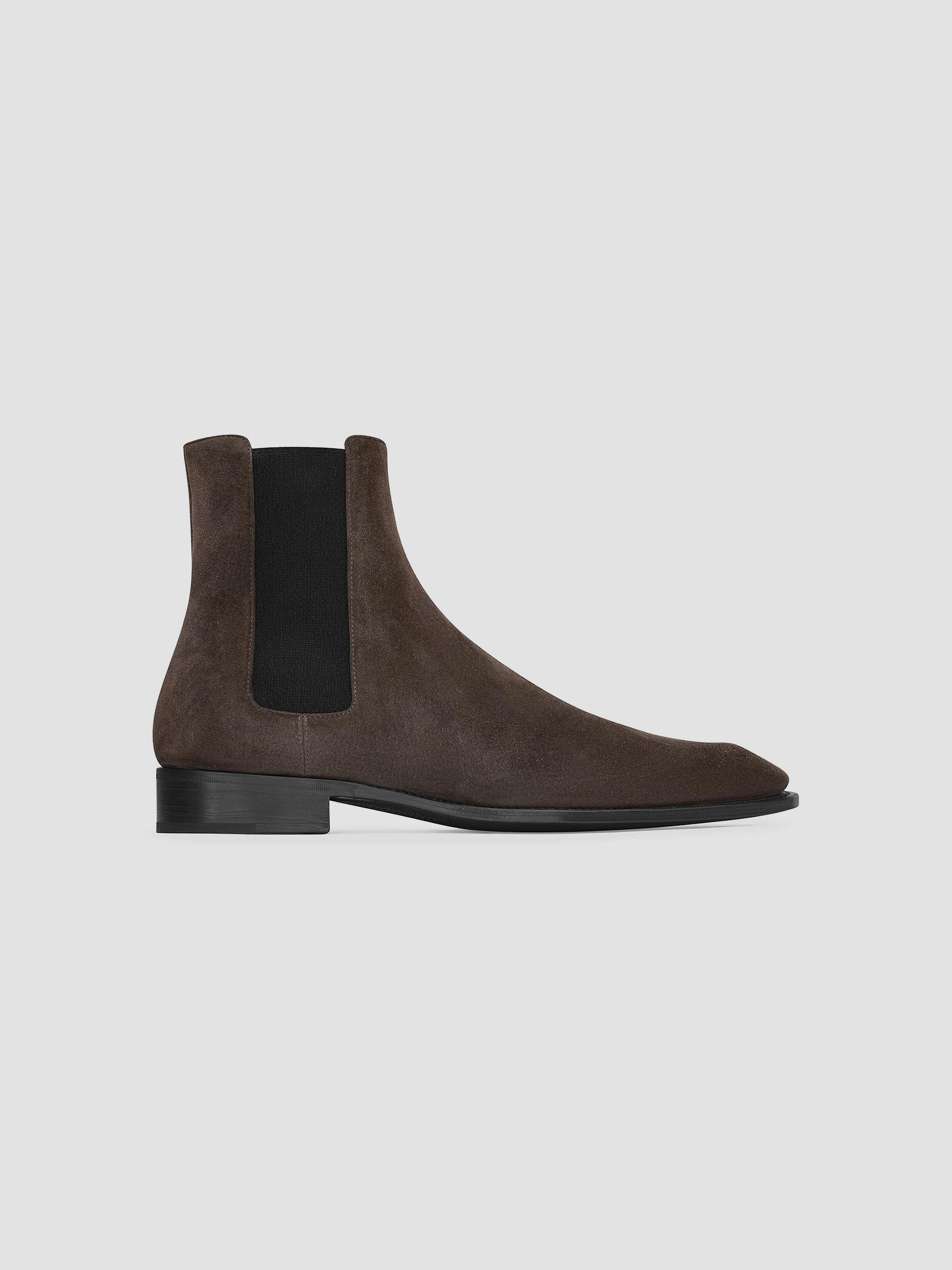 Saint Laurent Wyatt Harness Boots in Suede | Saks Fifth Avenue
