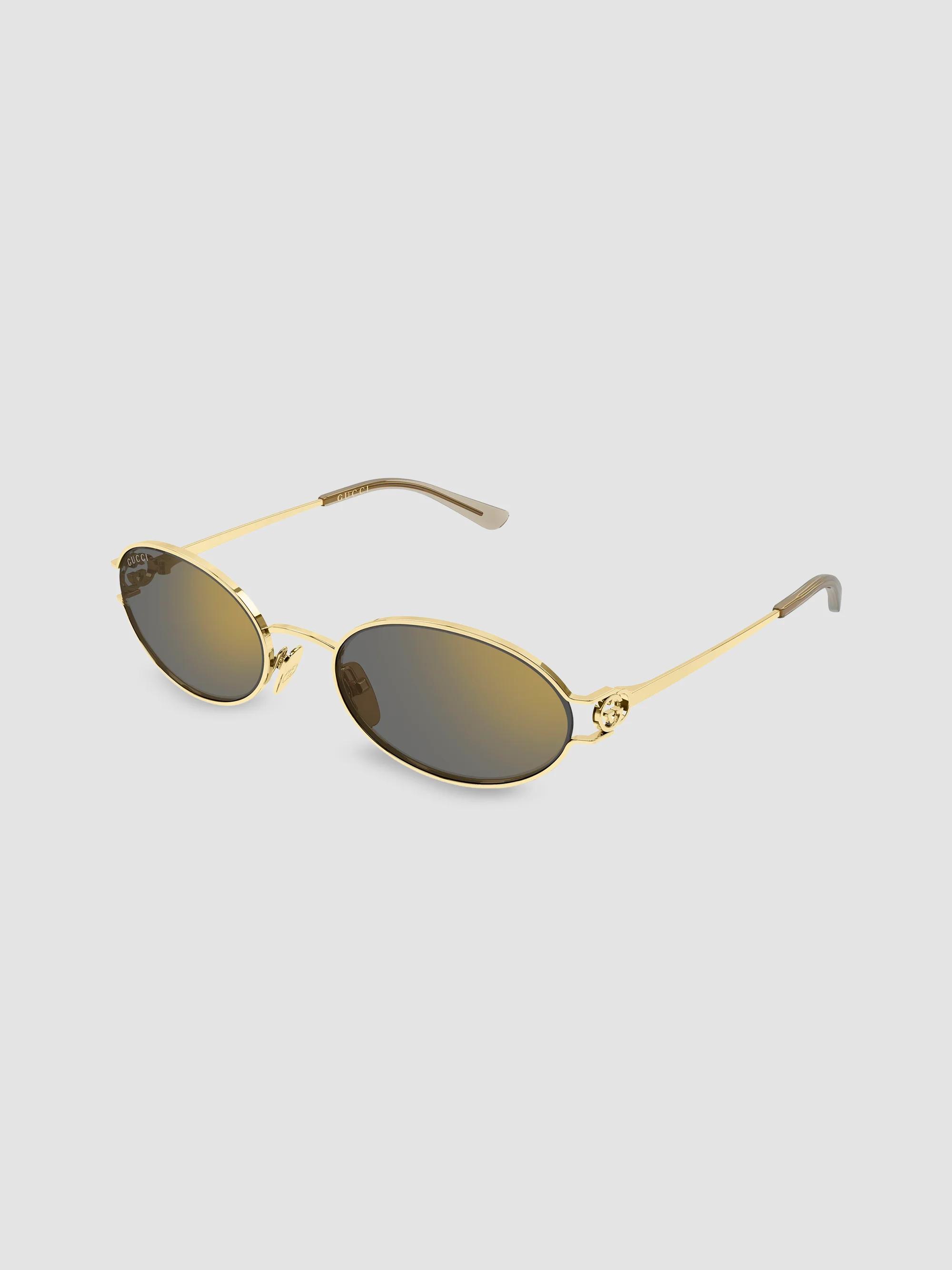 Cartier Panthère Classic 55MM 24K-Gold-Plated Geometric Sunglasses