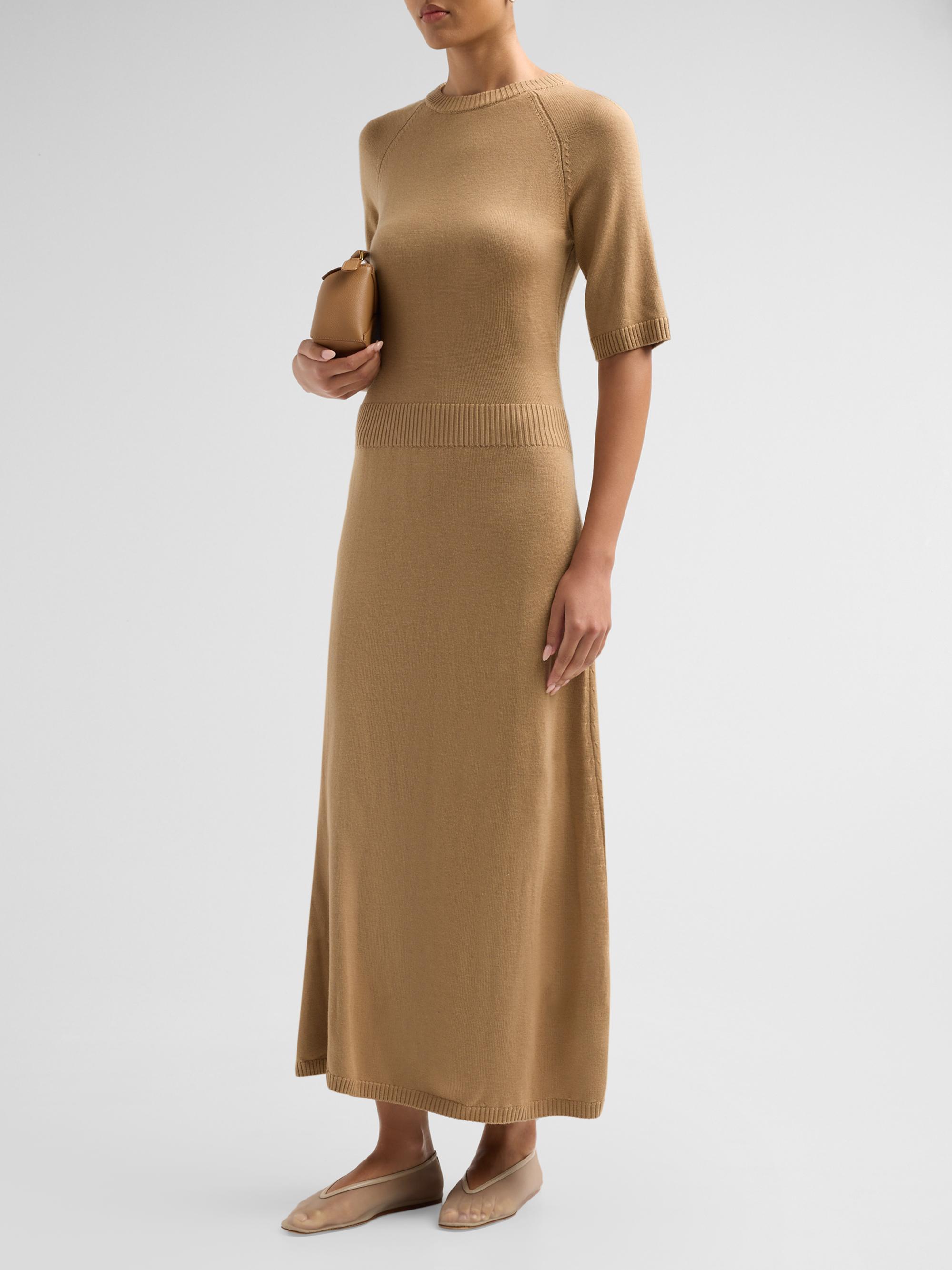 Ramy Brook Women's Wendy Wool Midi Dress - Camel | Thumbnail 4