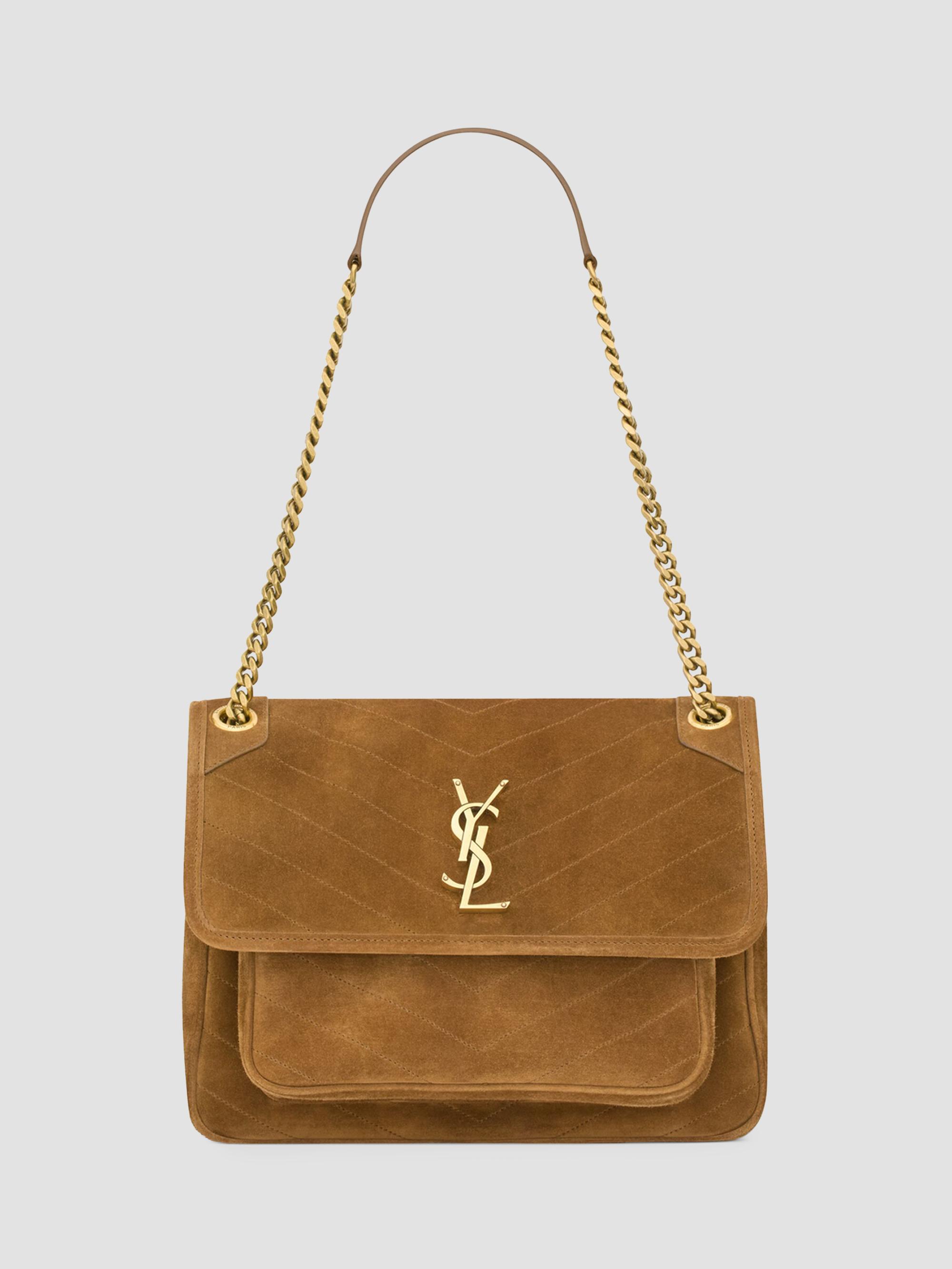 Saint Laurent Niki Medium Shoulder Bag in Vintage Leather | Saks