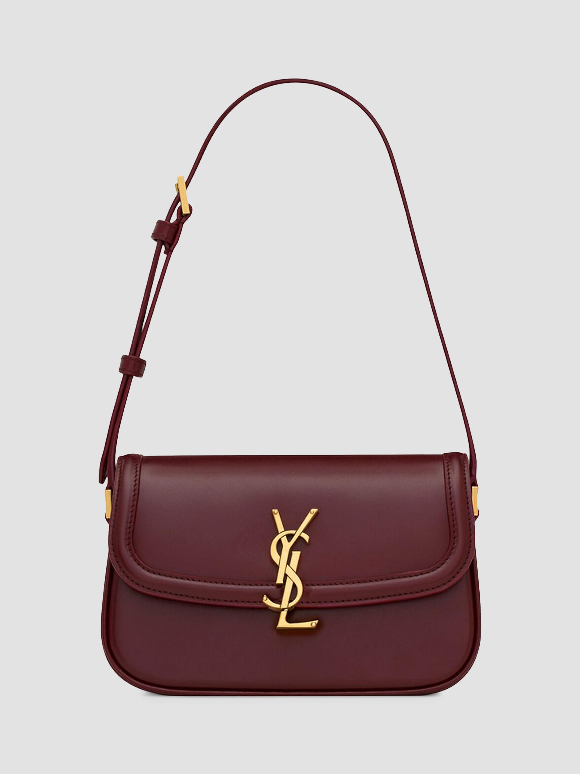 Saint Laurent Women's Solferino Mini Shoulder Bag in Box - Rouge Cabernet