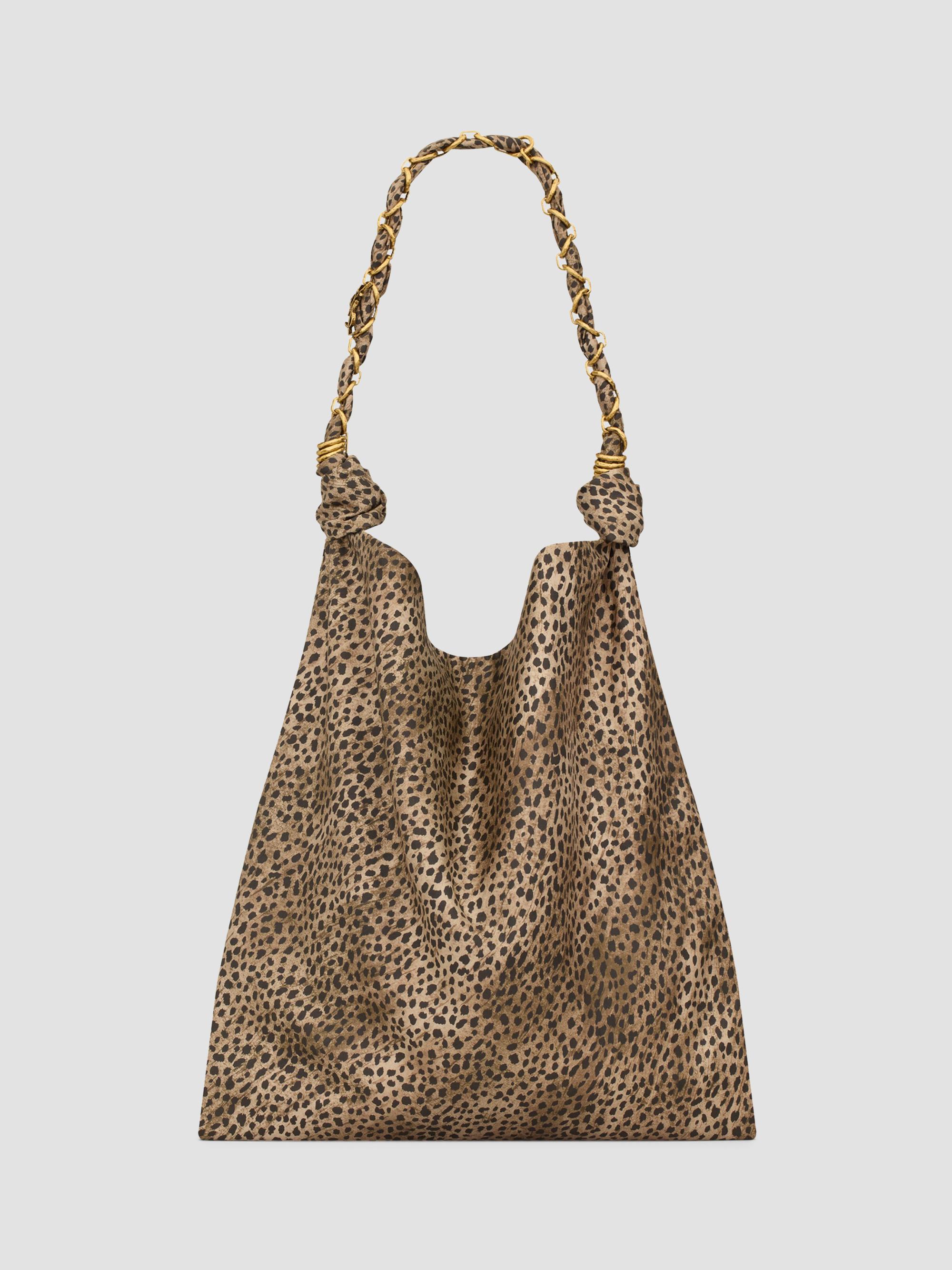 Stella McCartney ファラベラ ショルダーバッグ レオパード Stella McCartney Mini Falabella Ocelot-Pattern Velvet Shoulder Bag
