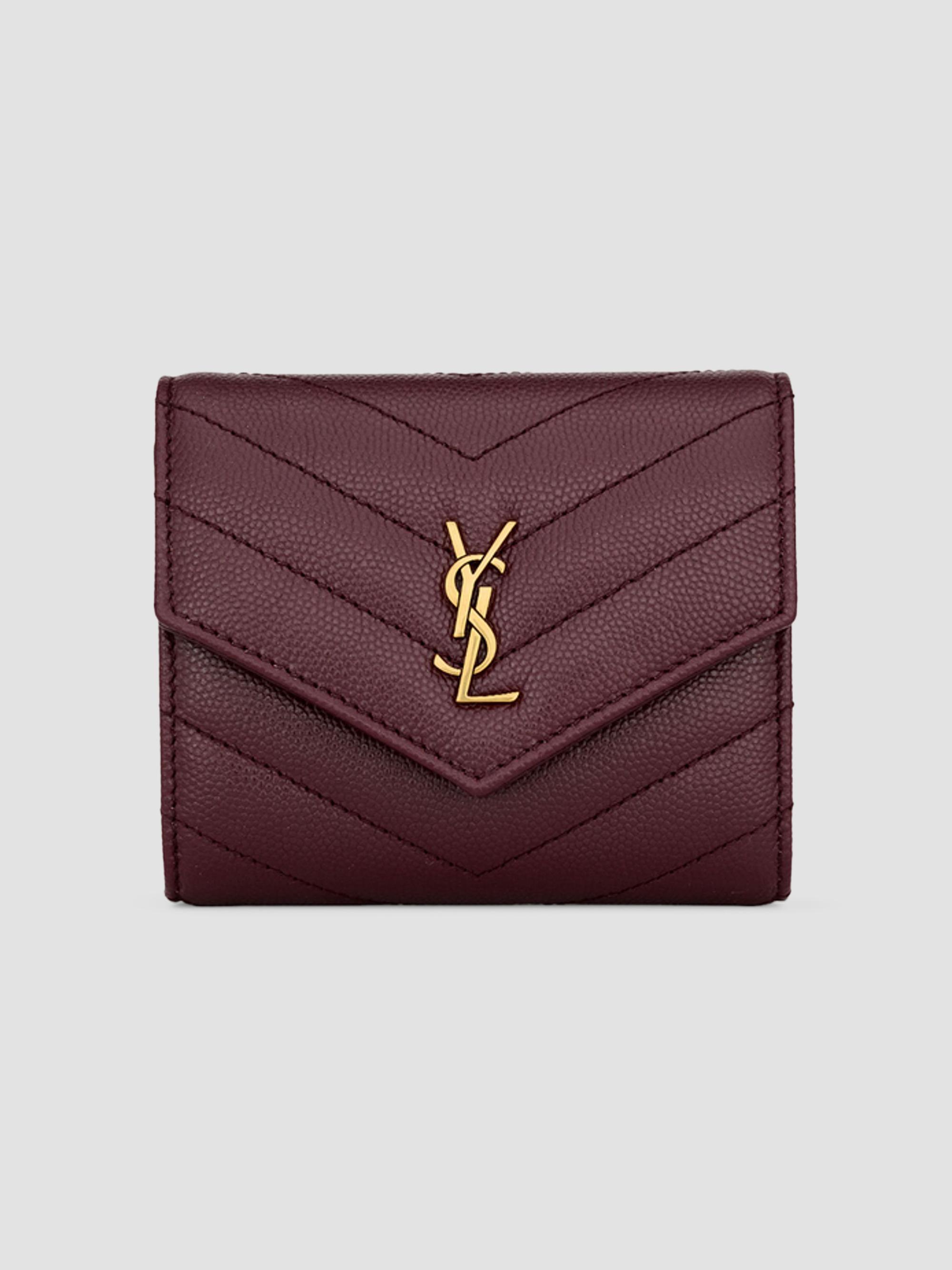 Saint Laurent Cassandre Saint Laurent Card Case in Crocodile