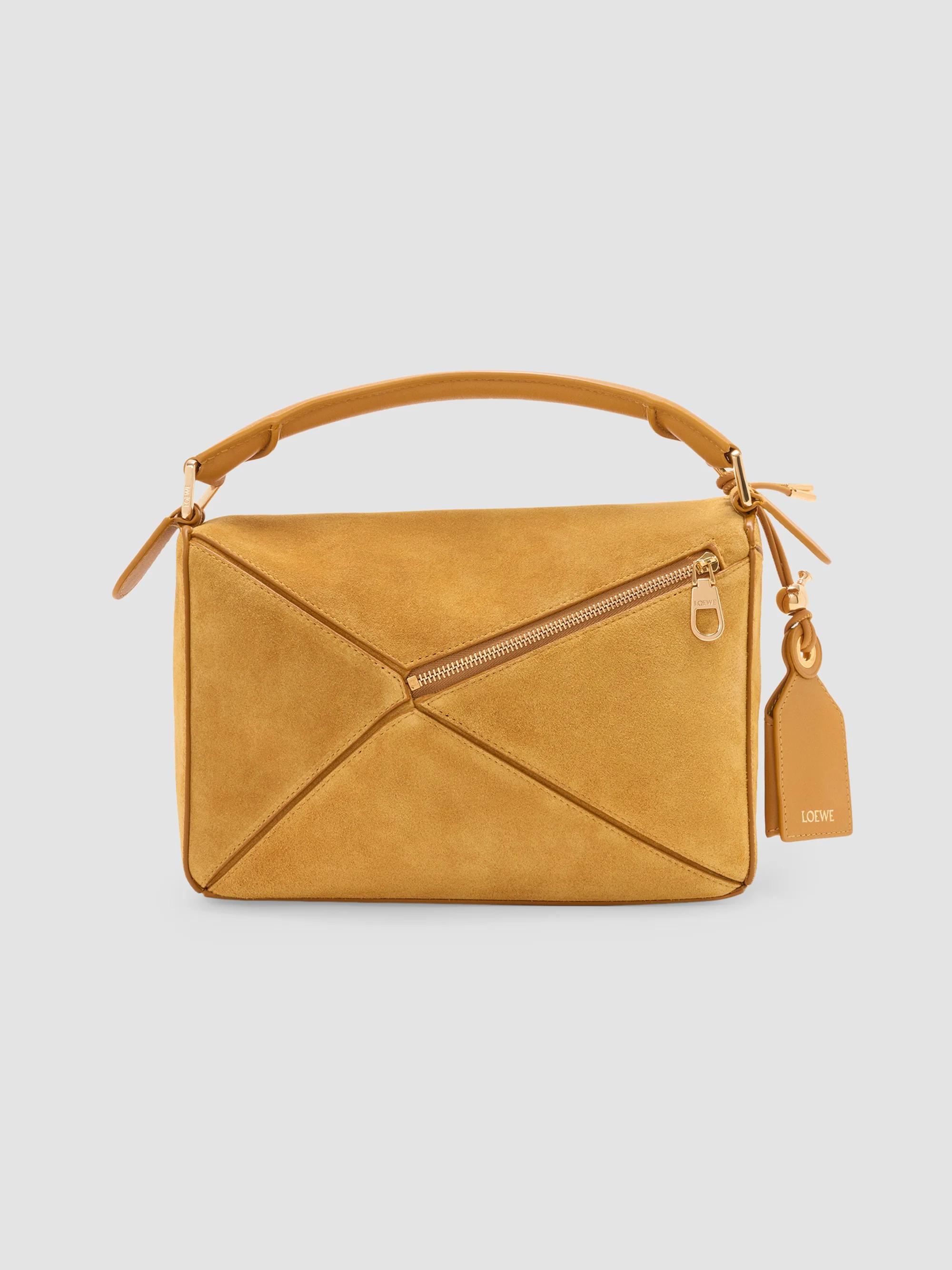 LOEWE Small Puzzle Suede Top Handle Bag | Saks Fifth Avenue