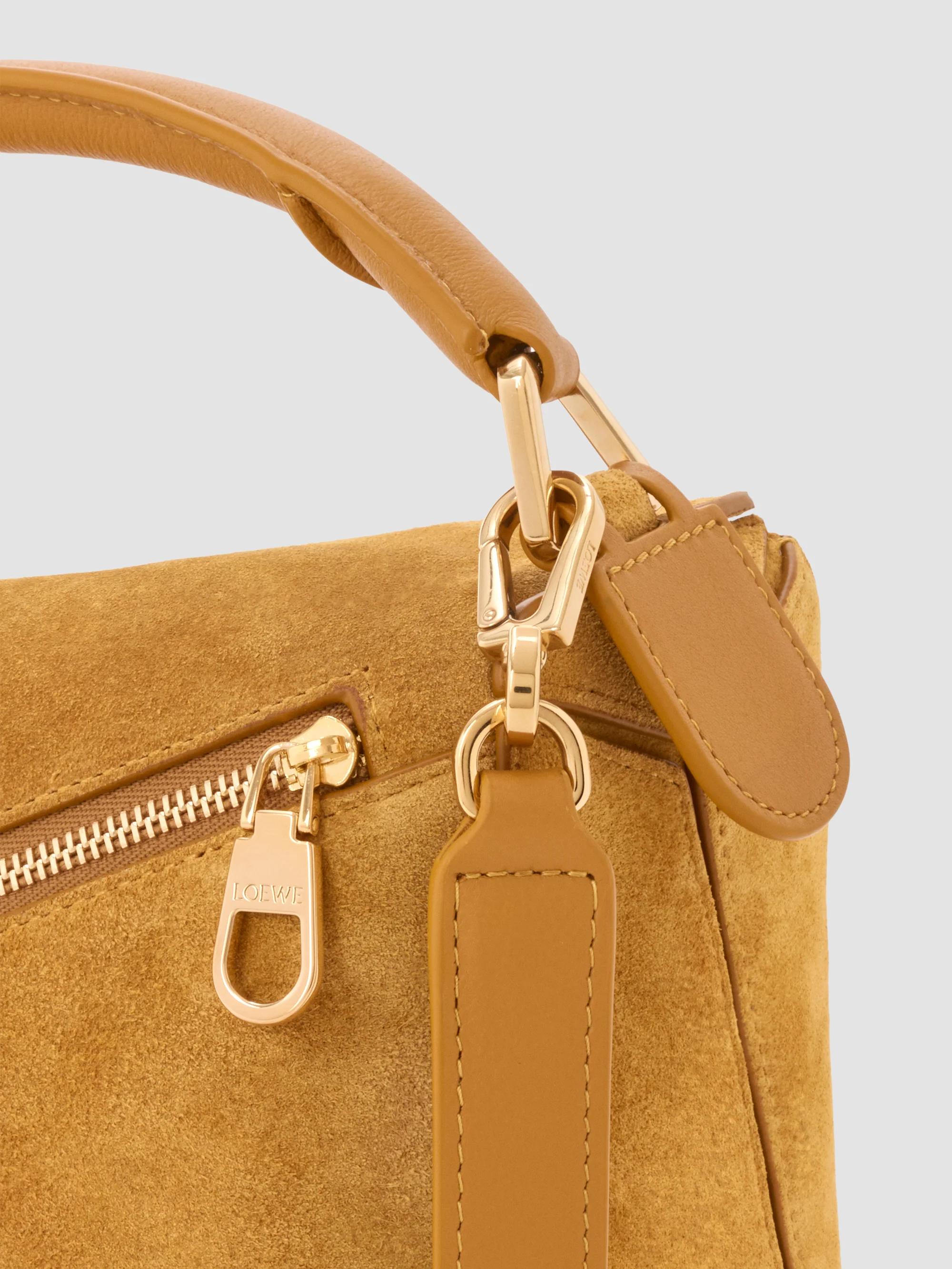 LOEWE Small Puzzle Suede Top Handle Bag | Saks Fifth Avenue