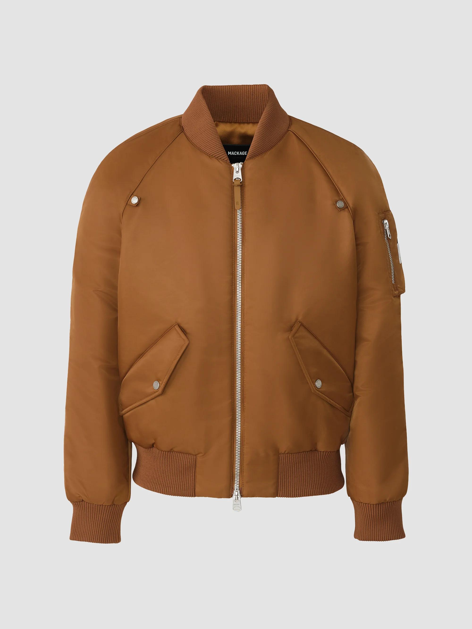 Emporio Armani Leather Bomber Jacket | Saks Fifth Avenue