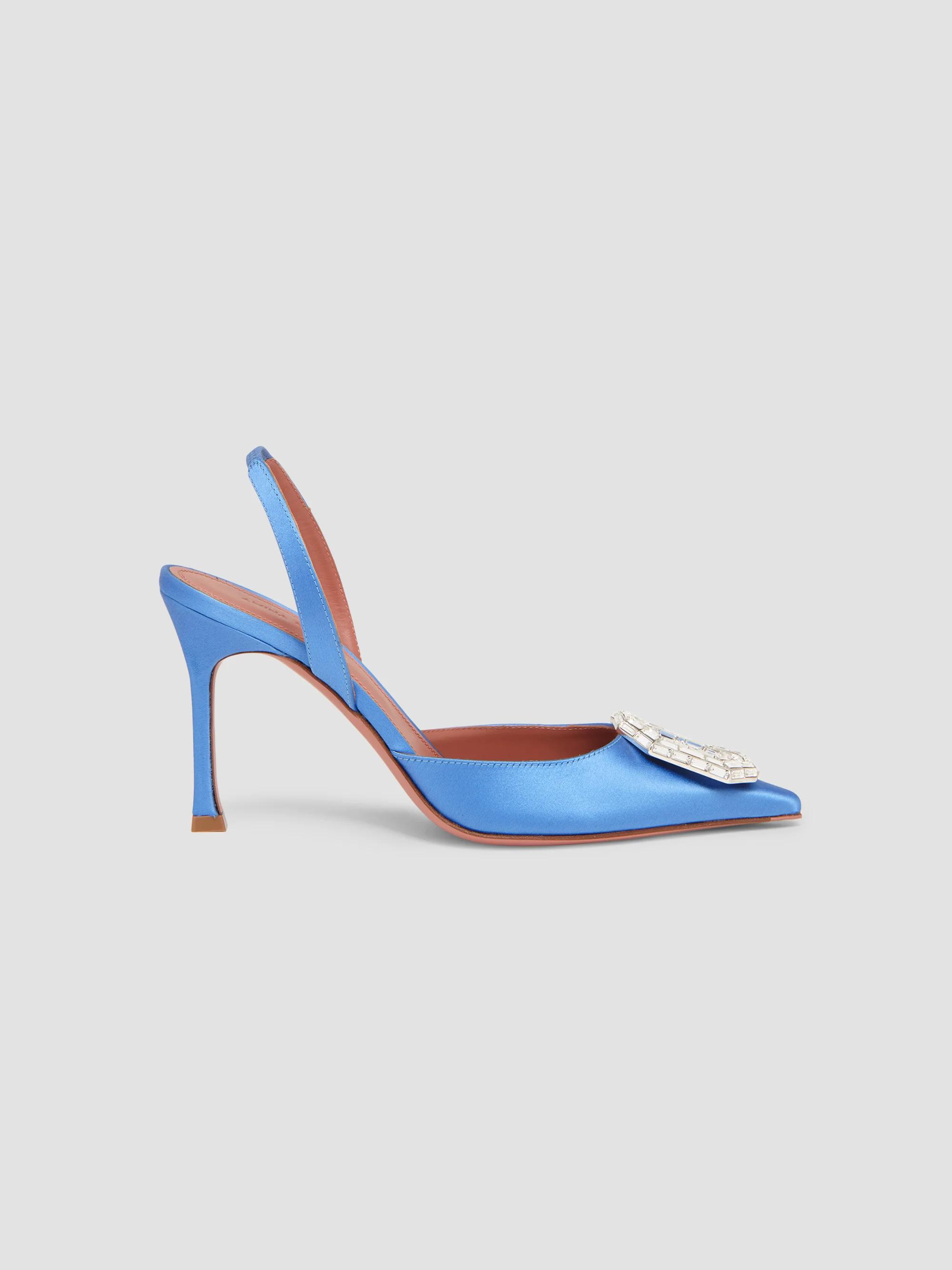 Camelia 90MM Leather Slingback Pumps