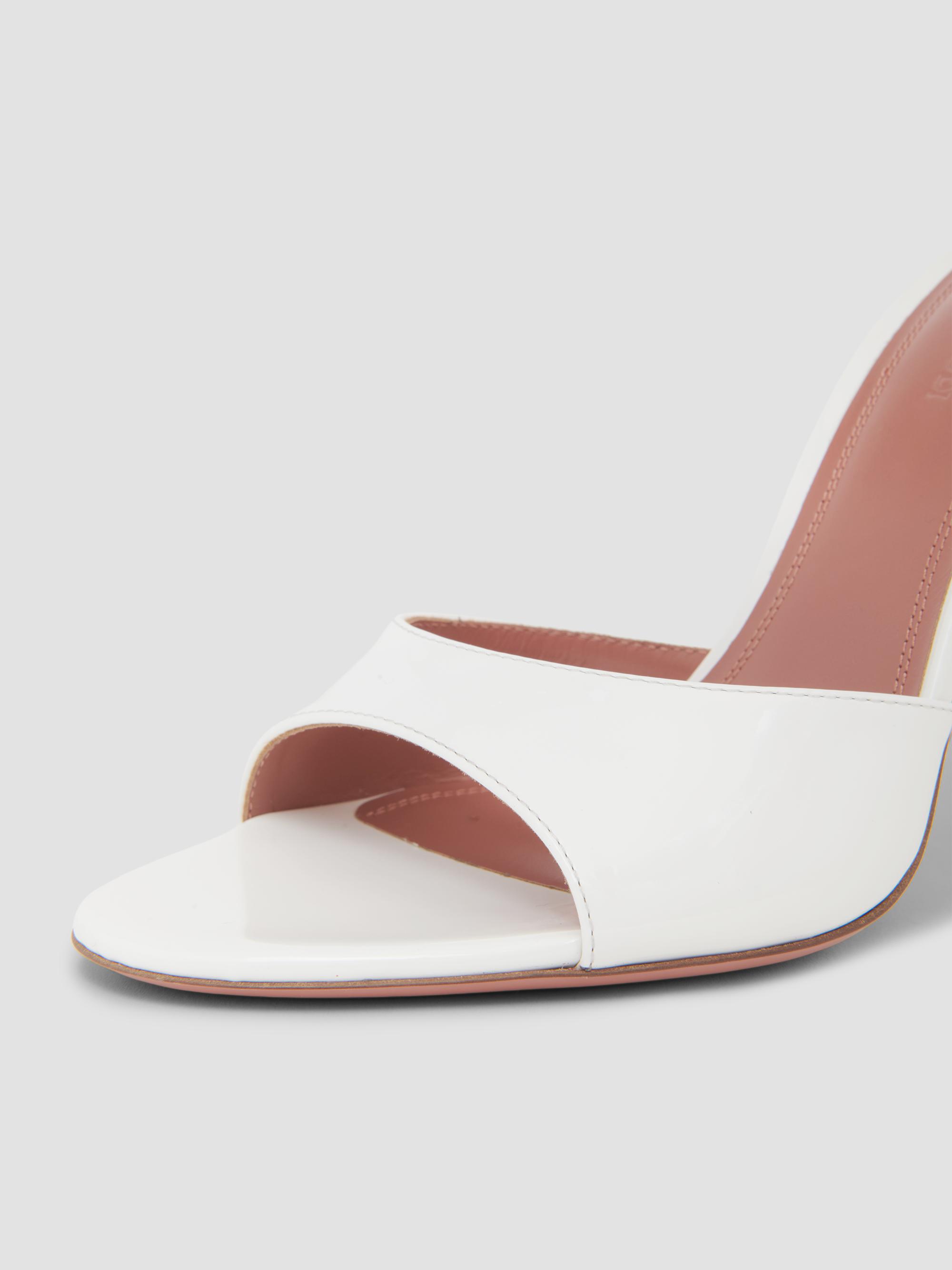 Amina Muaddi Elodie 105MM Leather Mules | Saks Fifth Avenue