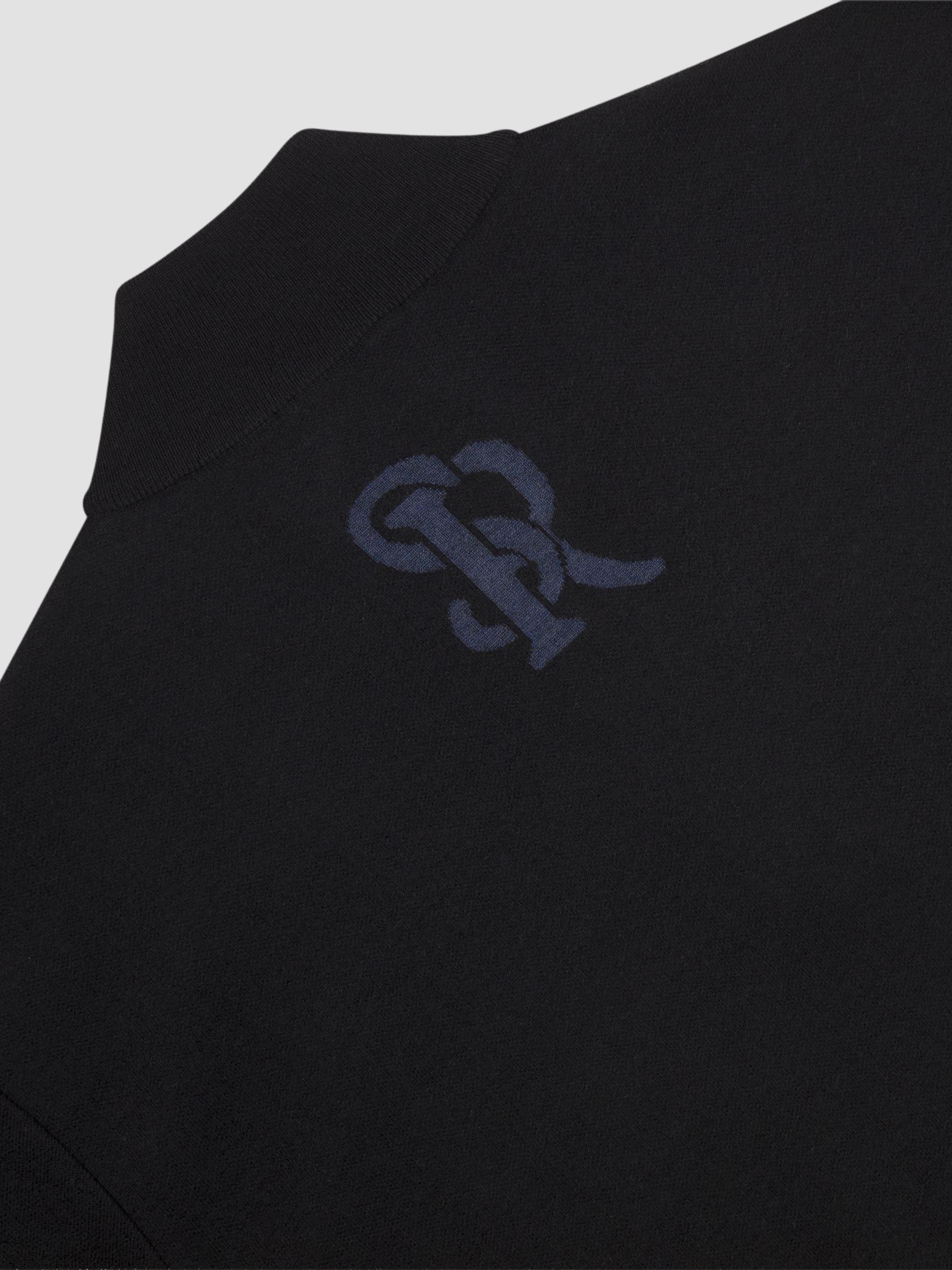 Stefano Ricci Men's Zip Mock Neck Sweater - Black | Thumbnail 6