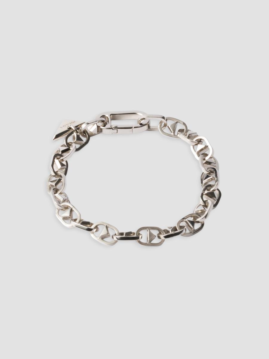 Prada Men's Silver Chain Bracelet