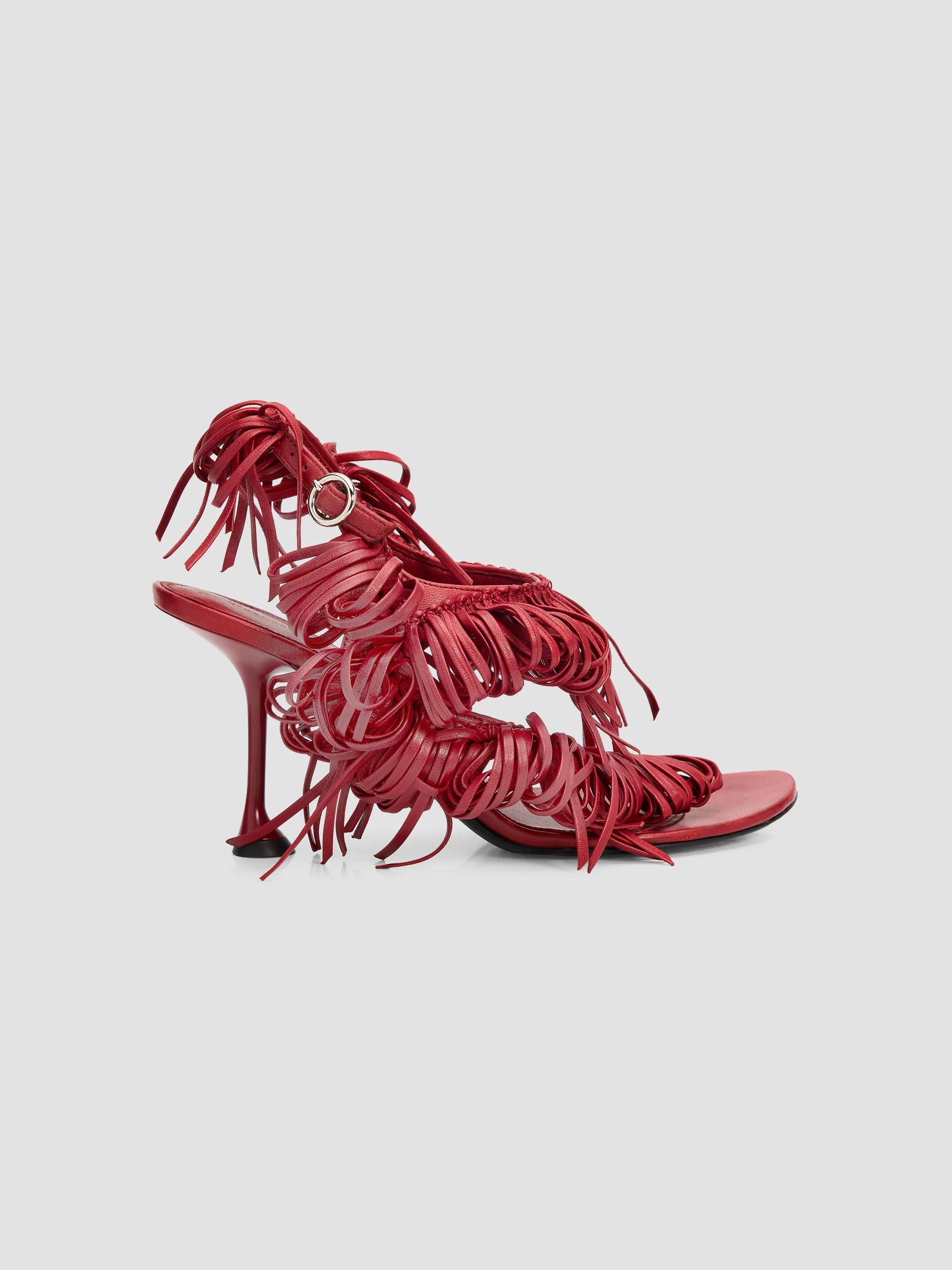 Women's Tee 85MM Nappa Leather Loop Sandals