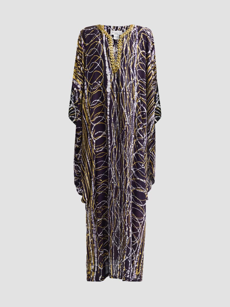 Busayo Women's Ase Embellished Caftan Dress In Blue