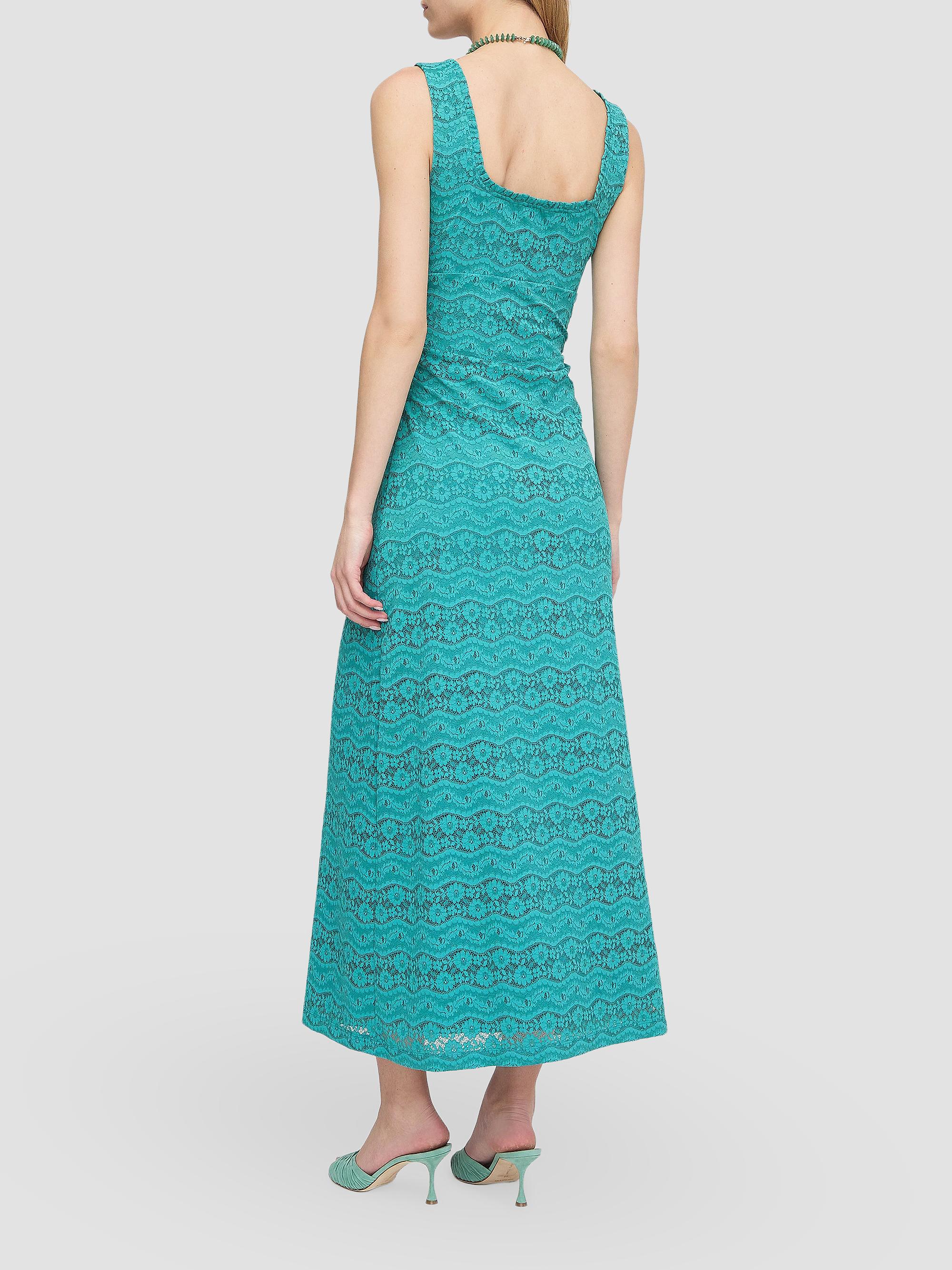 Hill House Home Women's The Coraline Dress - Teal Stretch Lace | Thumbnail 3