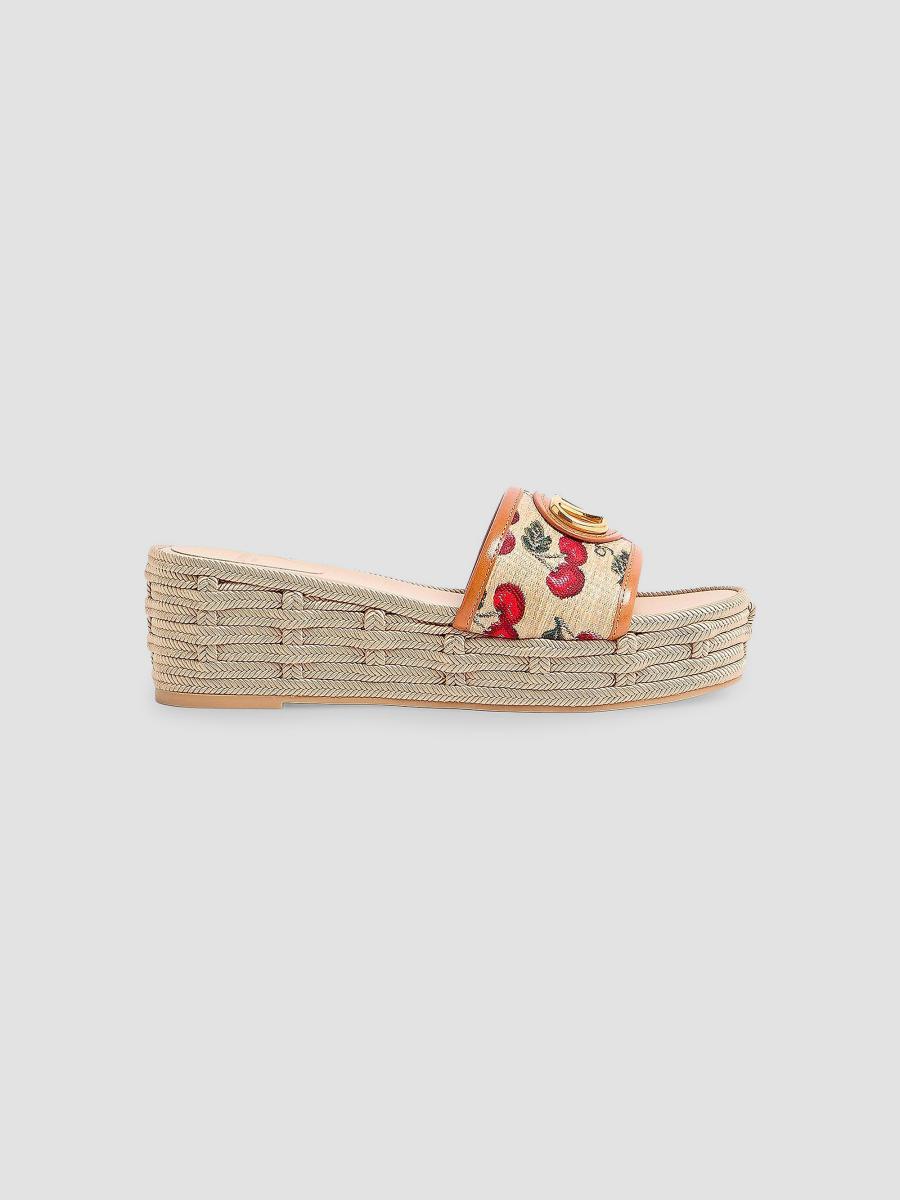 Valentino Garavani VLogo Signature 60MM Flatform Sandals in