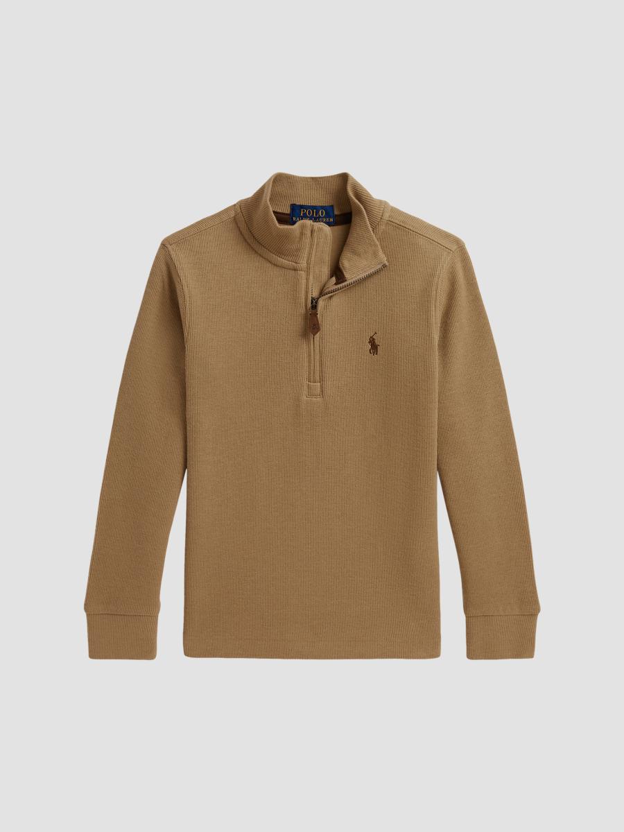 Polo Ralph Lauren 半袖 Swing Top 希少 Polo Ralph Lauren Little Boy's & Boy's Ribbed Half-Zip Pullover