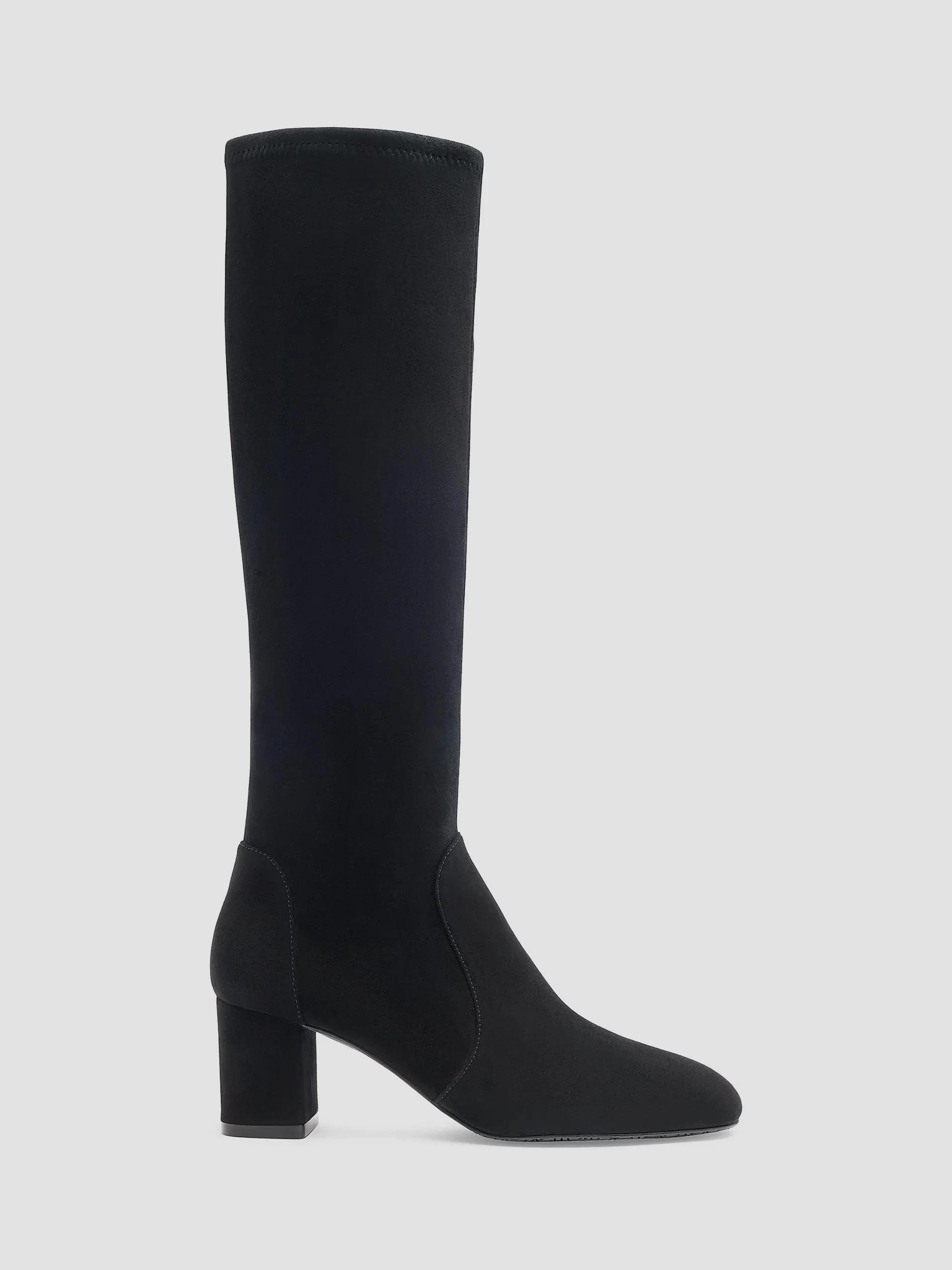 Women's Lucie 60MM Suede Knee-High Boots - Black - Size 5