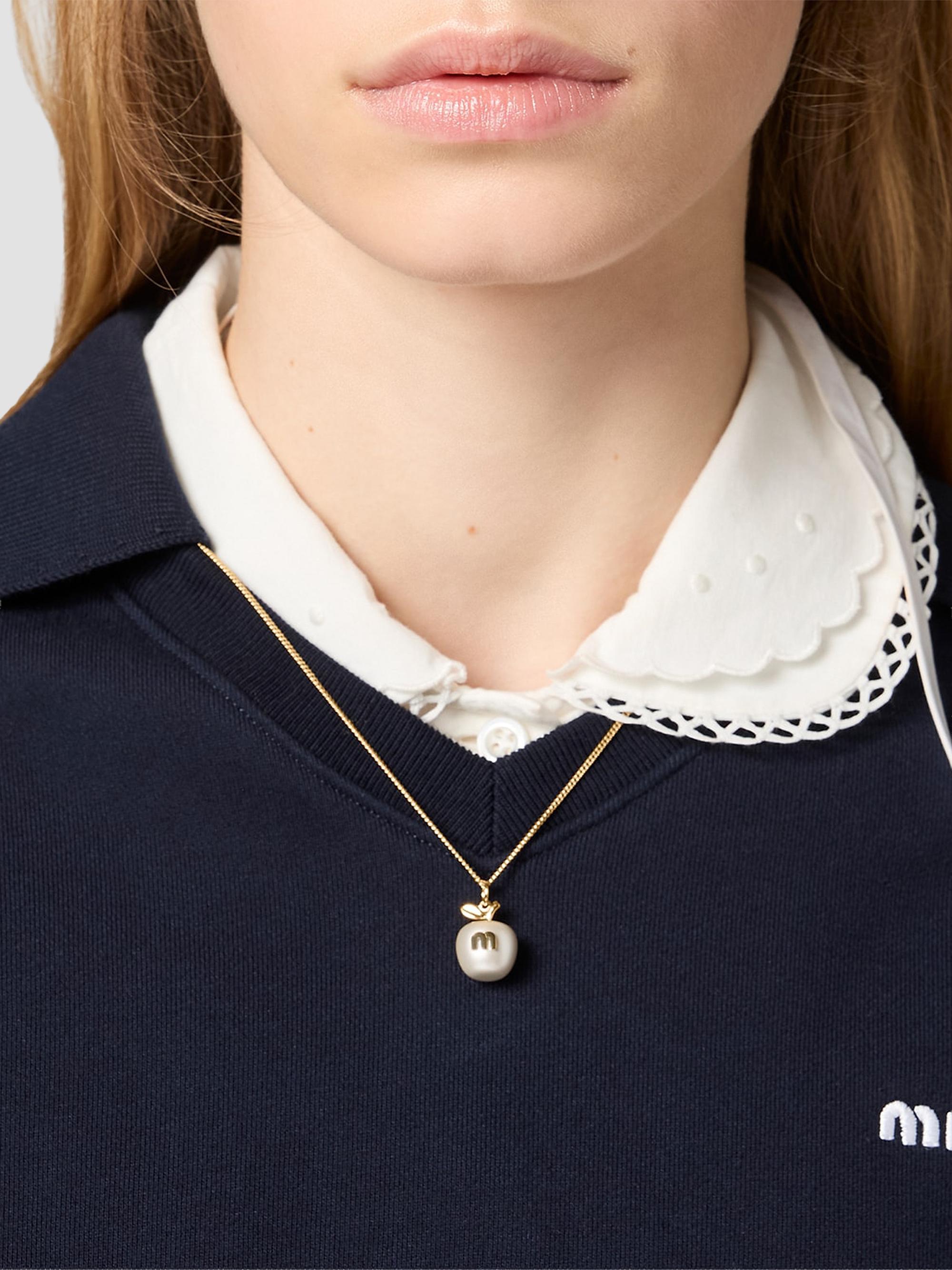 Miu Miu Metal Necklace with Pendant | Saks Fifth Avenue