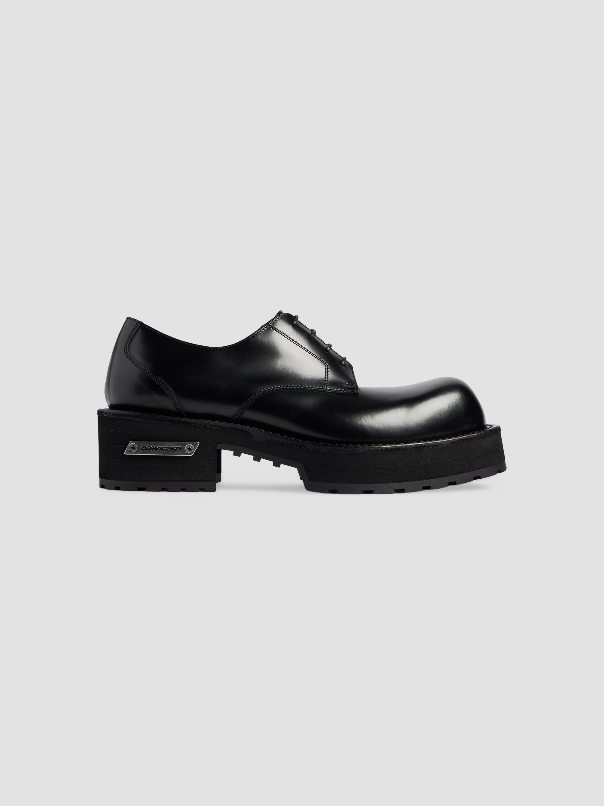 Balenciaga Venom Leather Derbies | Saks Fifth Avenue
