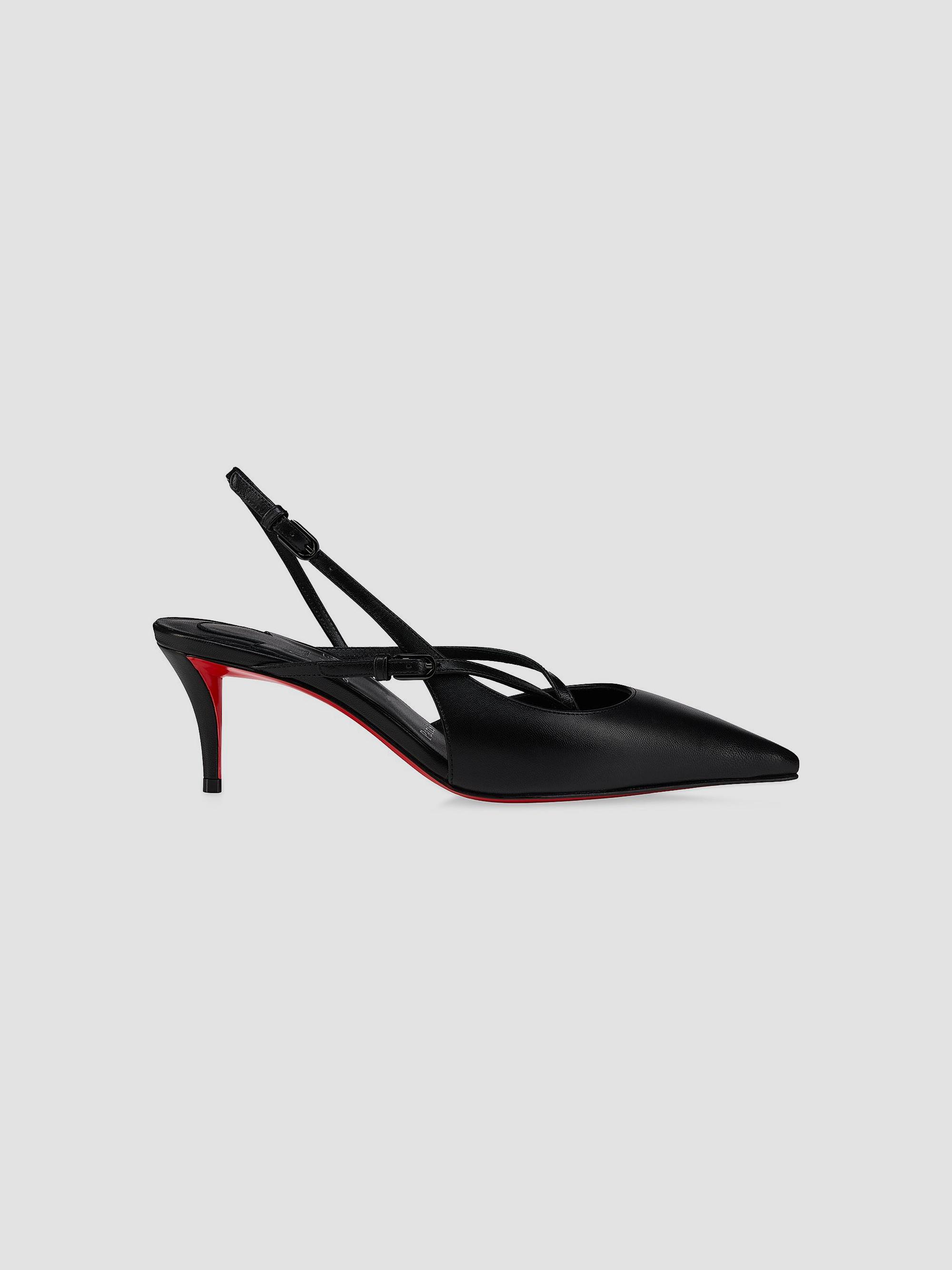 Christian Louboutin スクエアトゥ パンプス Christian Louboutin Twistissimo Slingback Heels | Saks Fifth Avenue