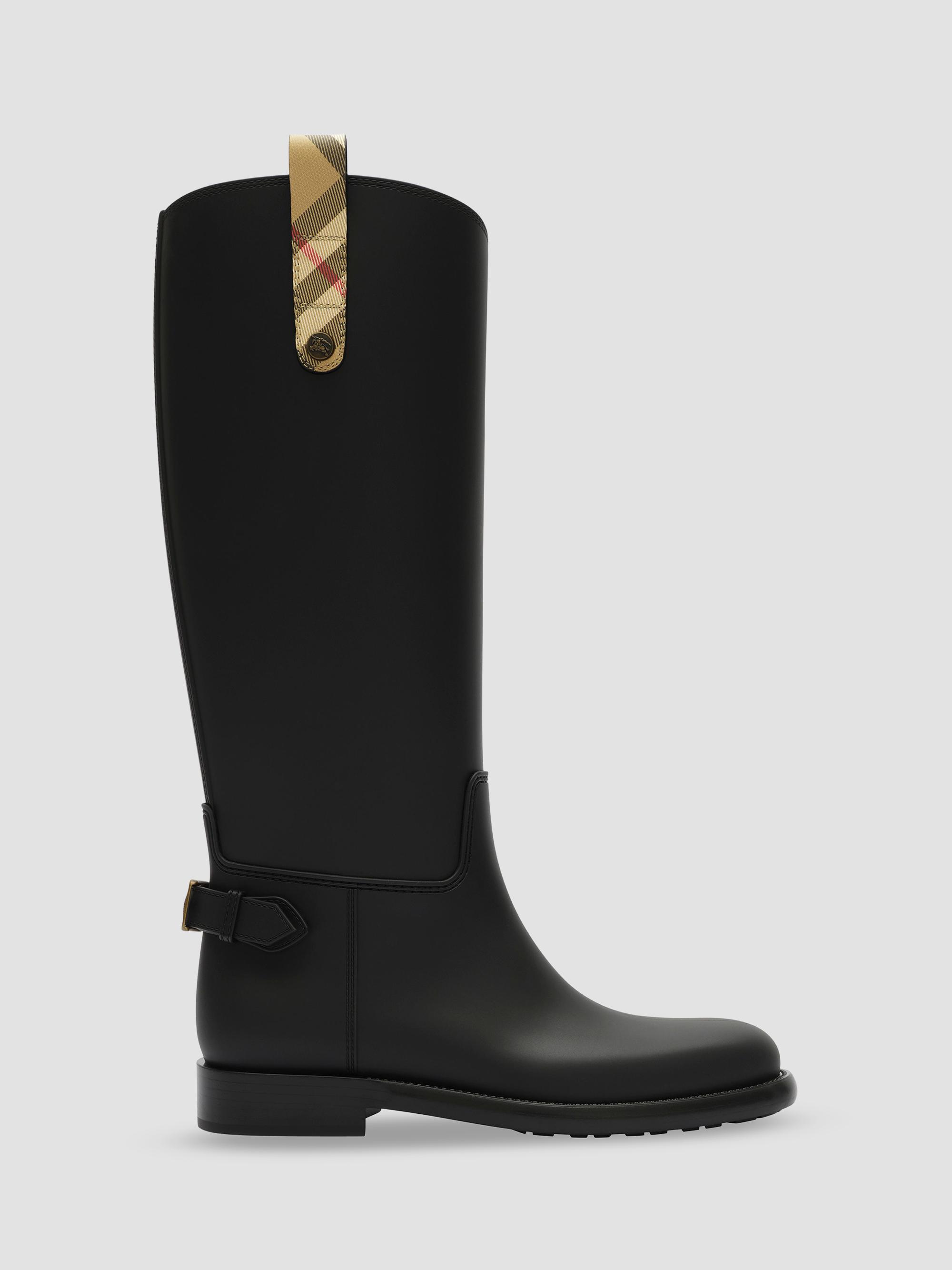 Burberry Cavalier 30MM Leather Boots | Saks Fifth Avenue