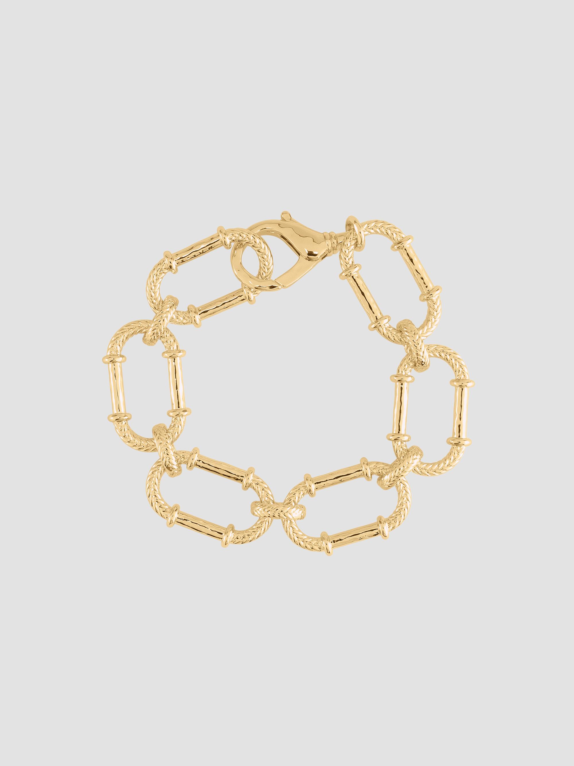 Anabel Aram Women's Cheval 18K-Gold-Plated Braided Chain Bracelet - Yellow Gold