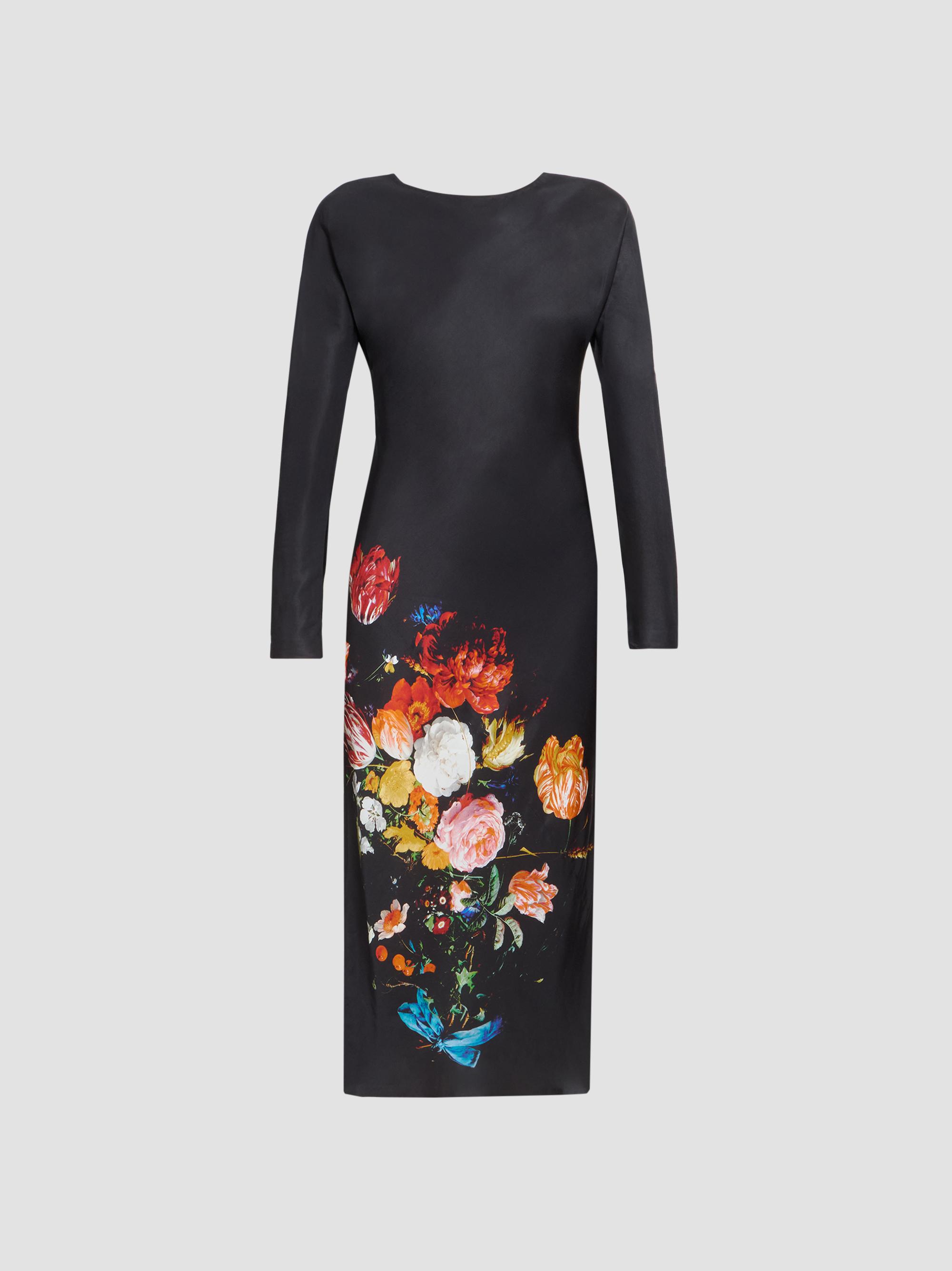 Dries Van Noten Roolsy Printed Denim Oversized Single-Breasted