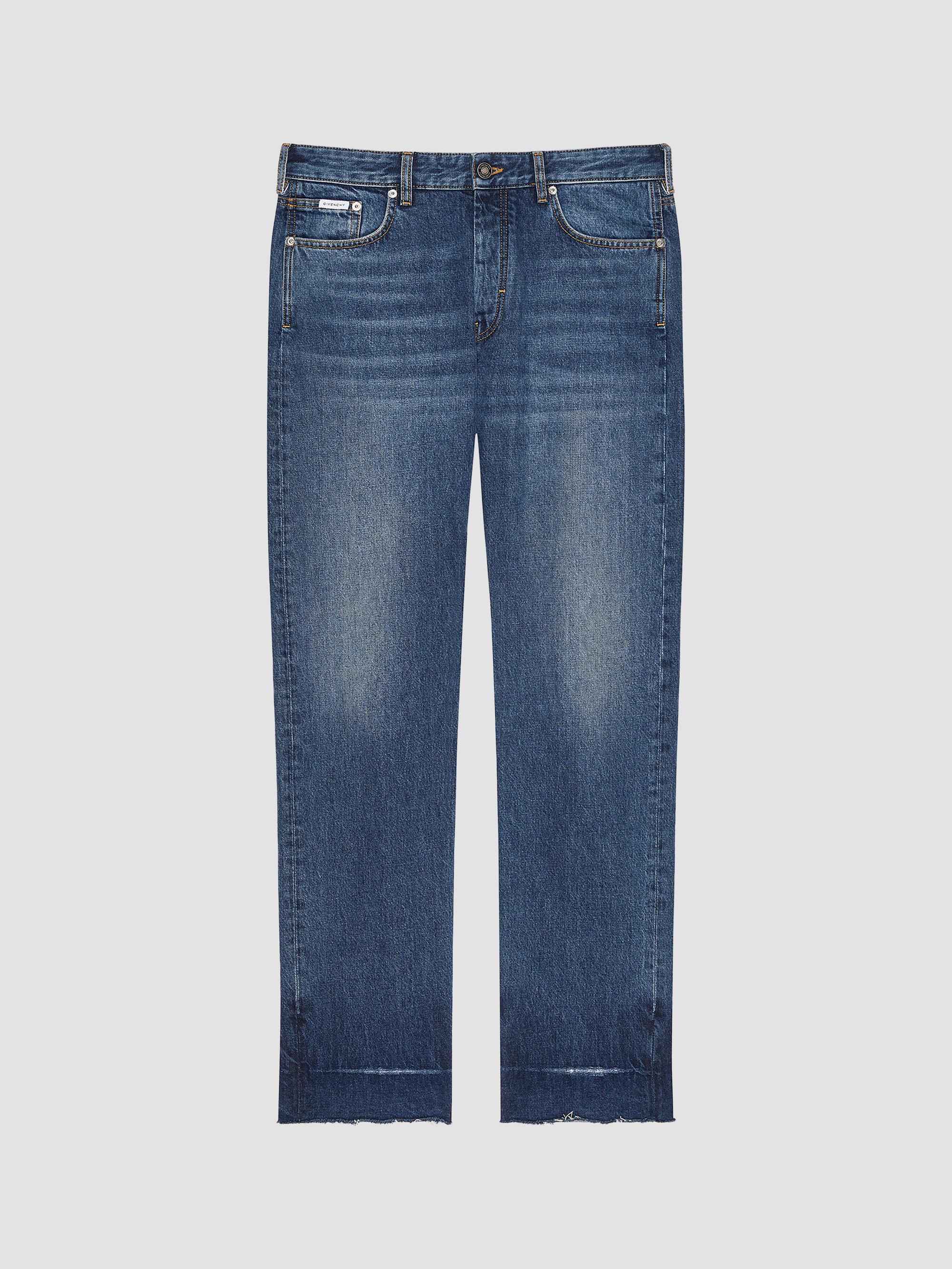 Givenchy Jeans In Destroyed Denim And Moleskin | Saks Fifth Avenue