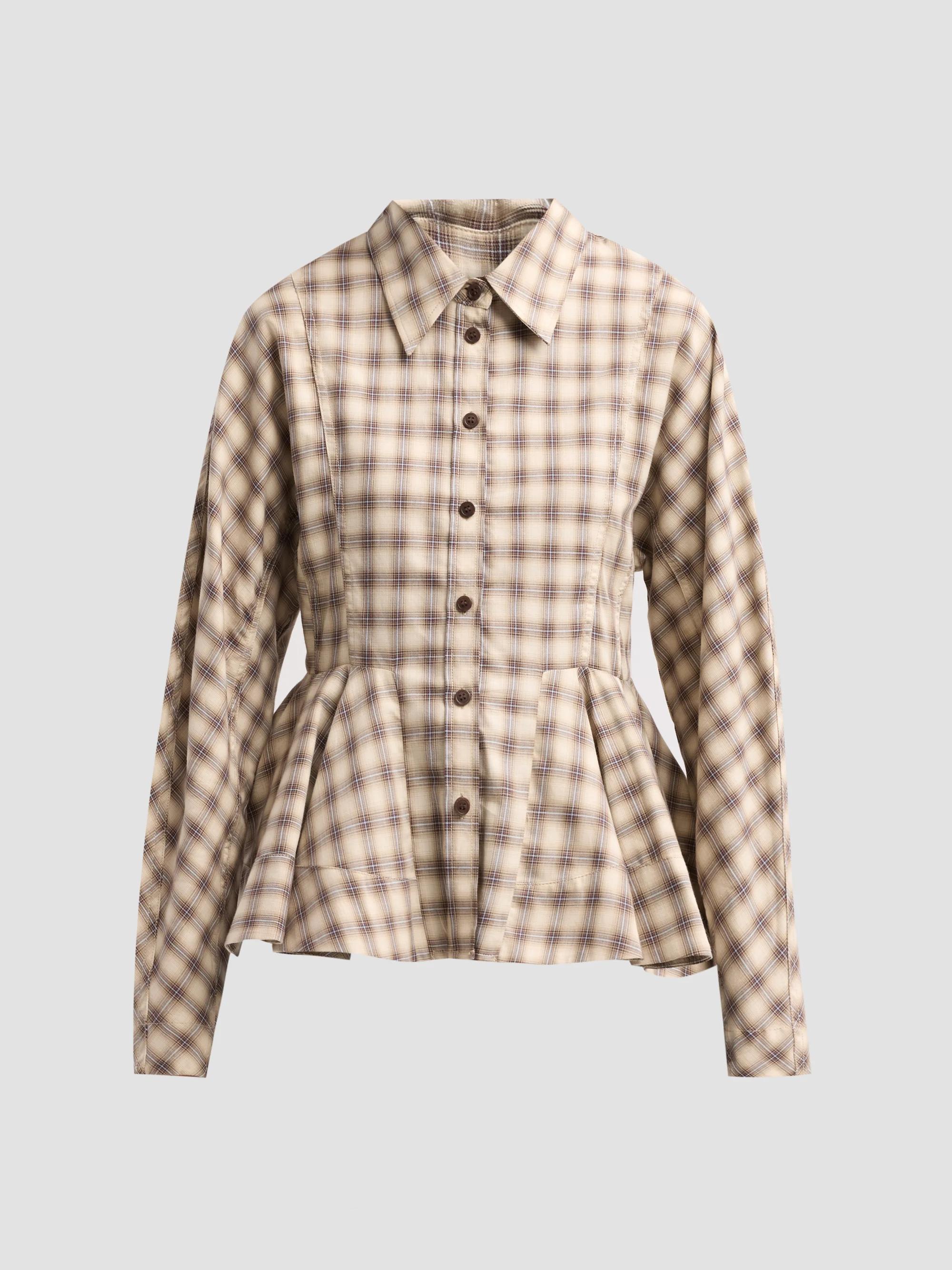 Ganni Cotton Poplin Peplum Blouse | Saks Fifth Avenue