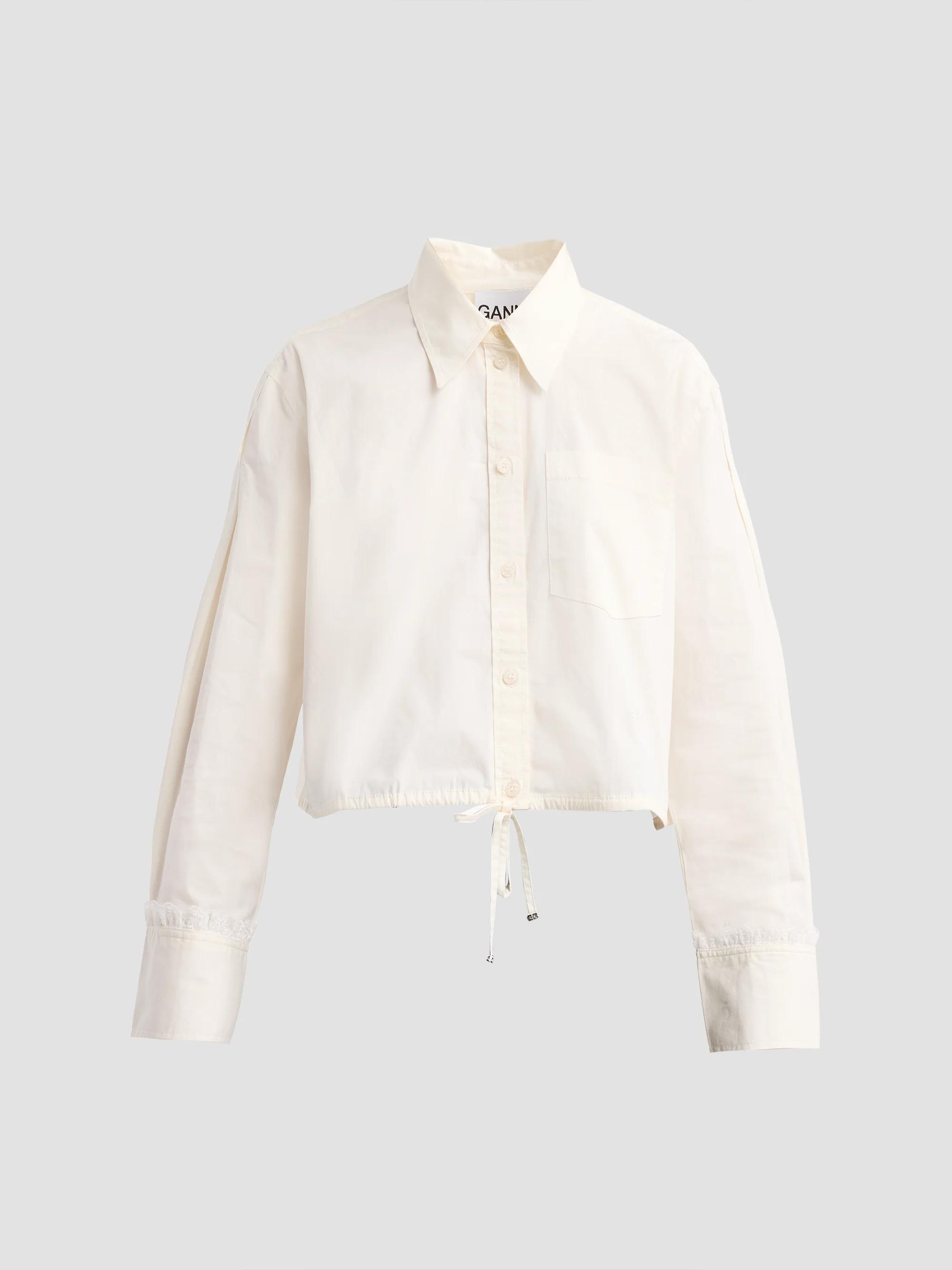 Ganni Yarn-Dyed Striped Blouse | Saks Fifth Avenue
