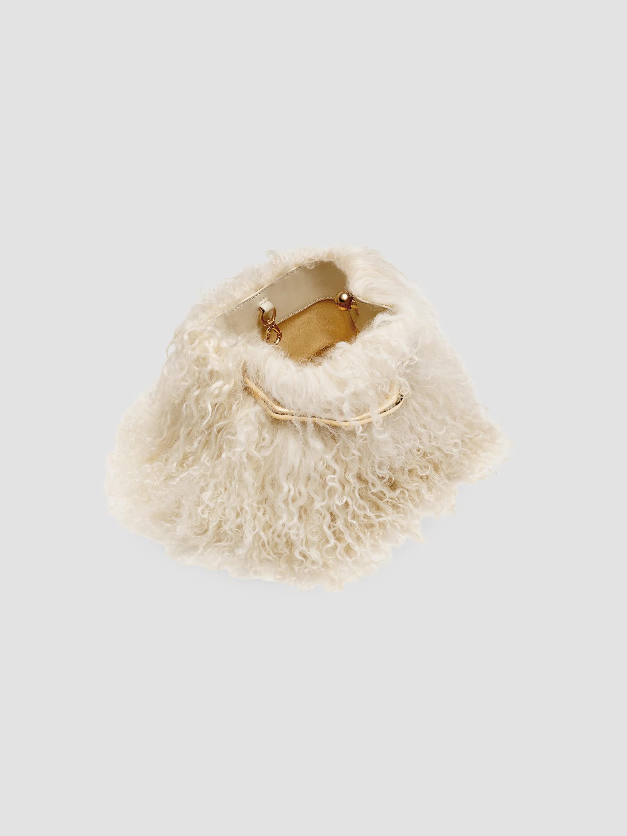 Cult Gaia Solene Shearling Mini Handle Bag | Saks Fifth Avenue