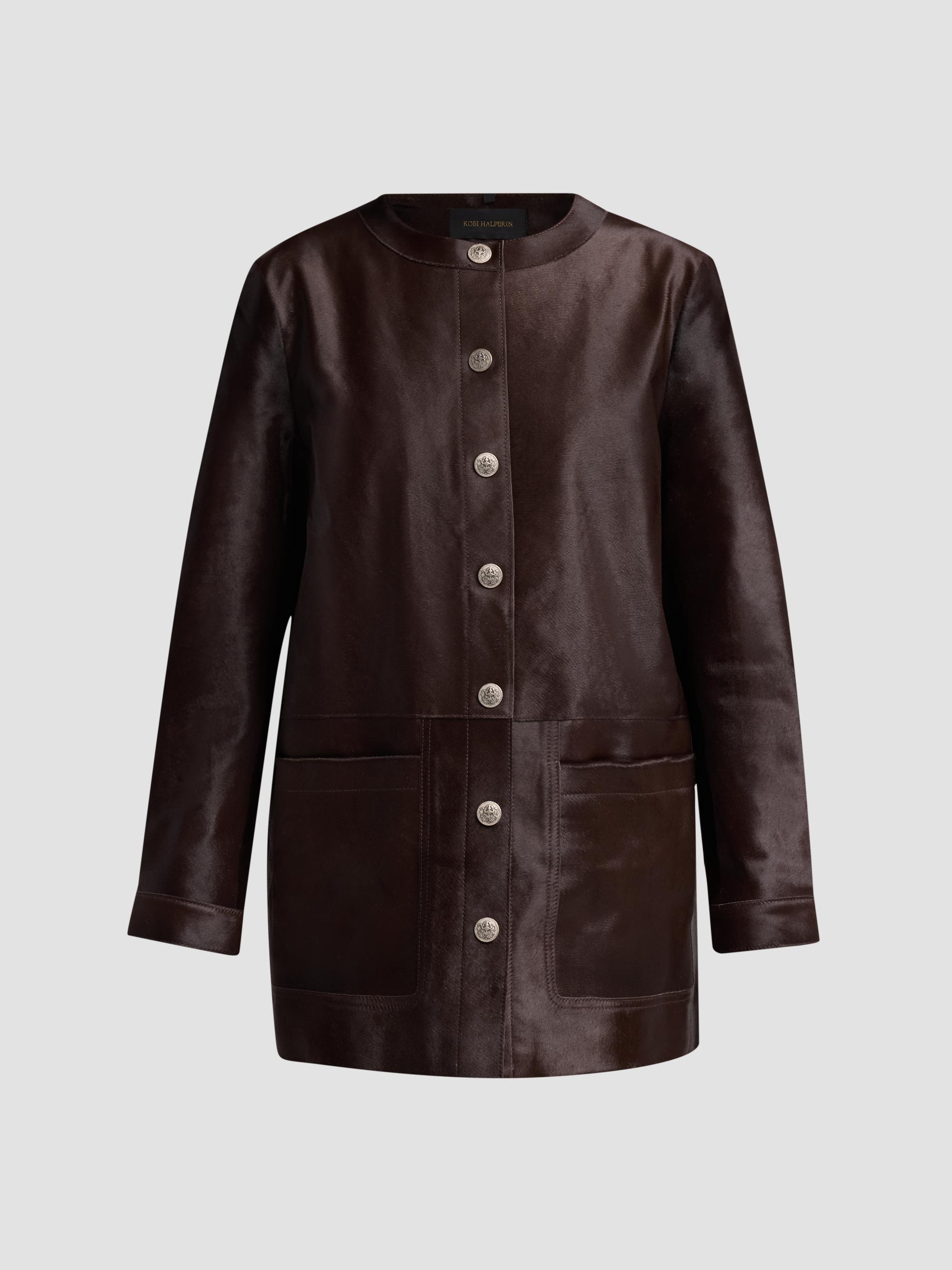 Mercer Collective Ally Reversible Faux-Leather Coat | Saks Fifth