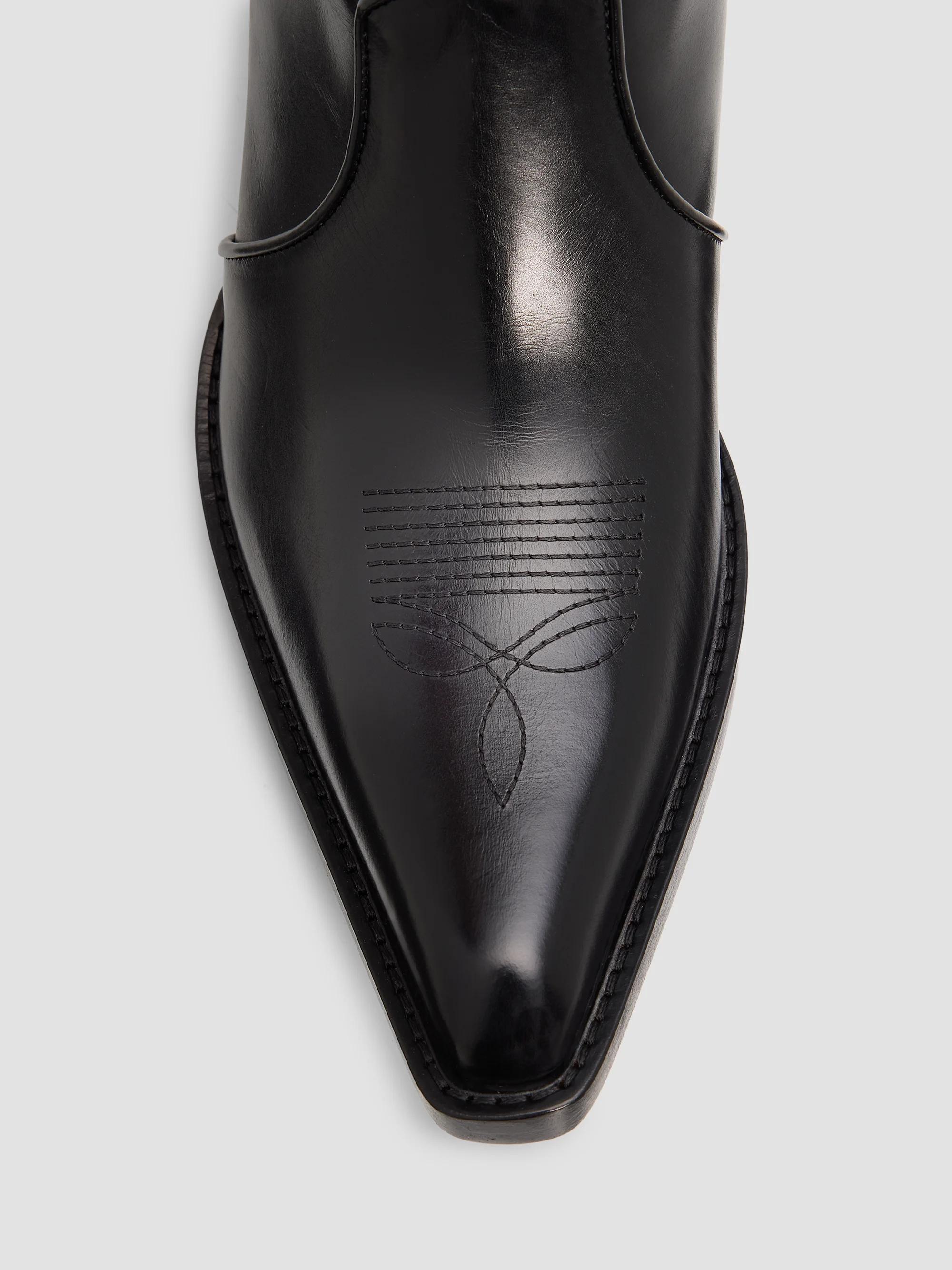 Khaite Clive 35MM Leather Ankle Boots | Saks Fifth Avenue
