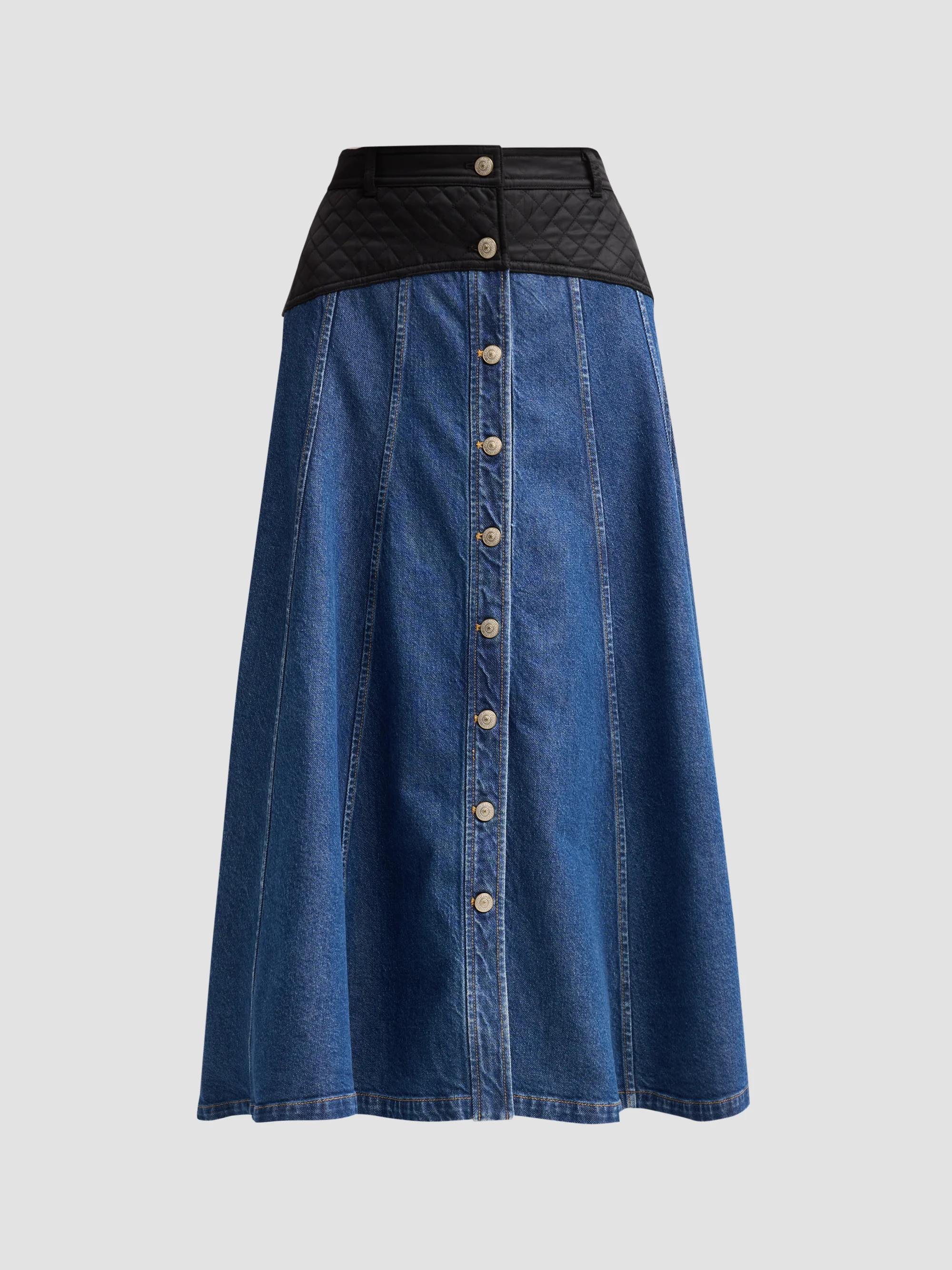 Kobi Halperin Ysabelle Denim Maxi Skirt | Saks Fifth Avenue