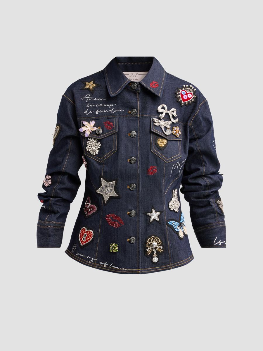 Cinq à Sept Denim Scrunched Canyon Jacket | Saks Fifth Avenue
