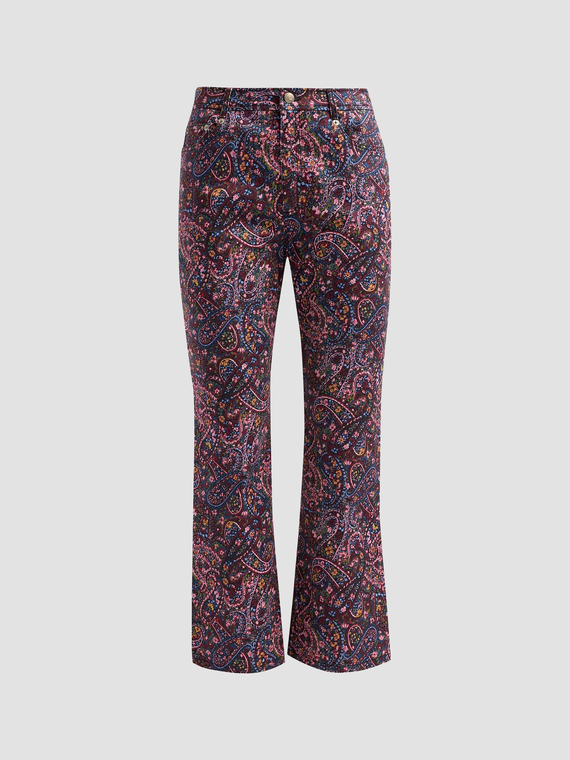 Cinq à Sept Retro Love Giles Patched Stretch-Denim Pants | Saks